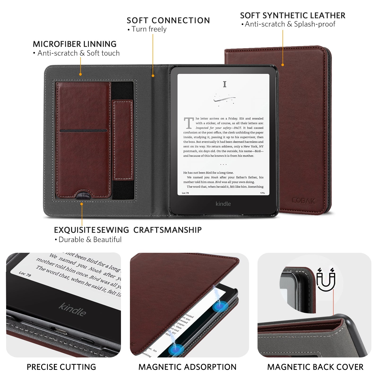 Kindle Paperwhite 12th Gen (2024 7 inch) stand Case#Color_Wine Red