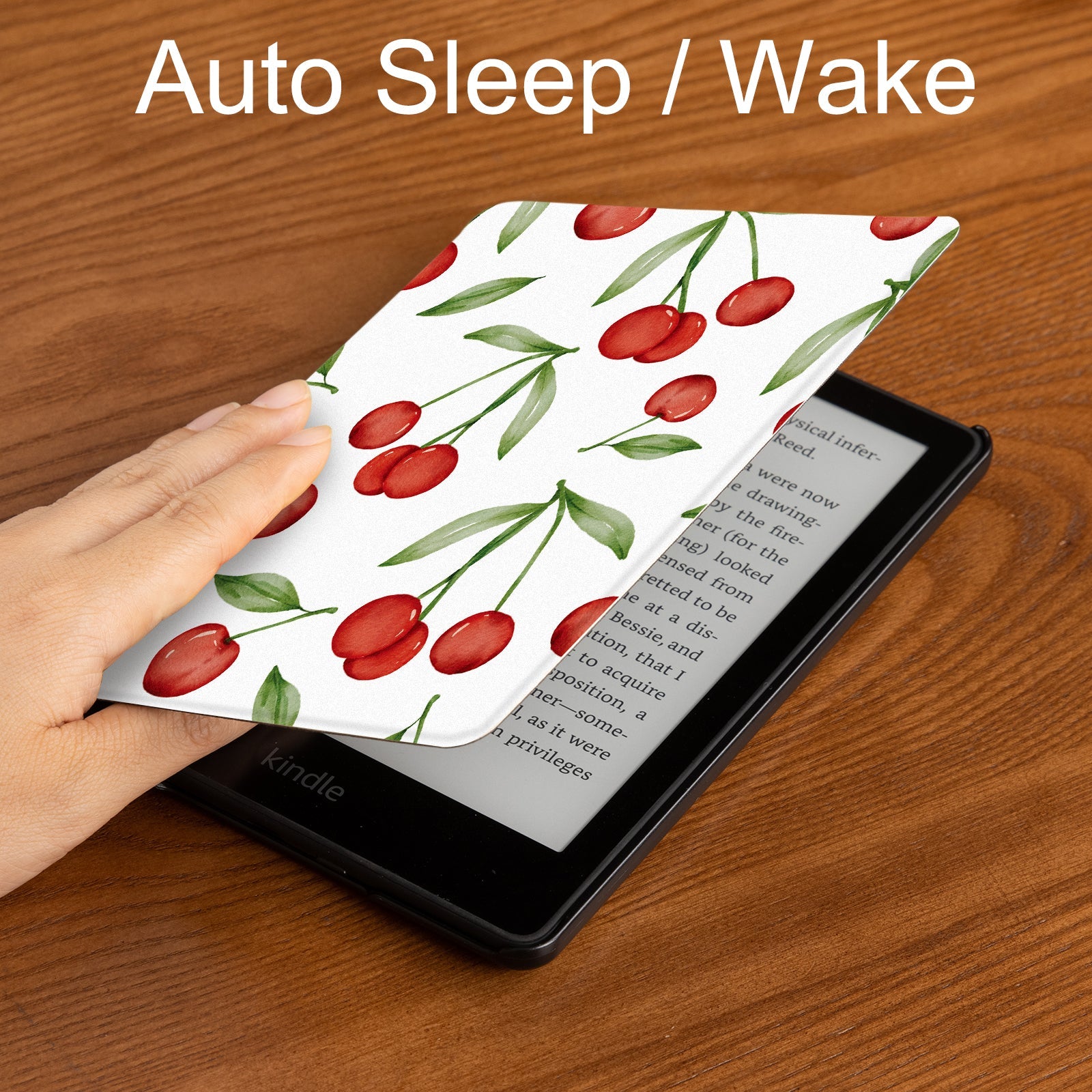 Kindle Paperwhite 12th Gen 7 inch Case-Multiple Prints#Color_Cherry