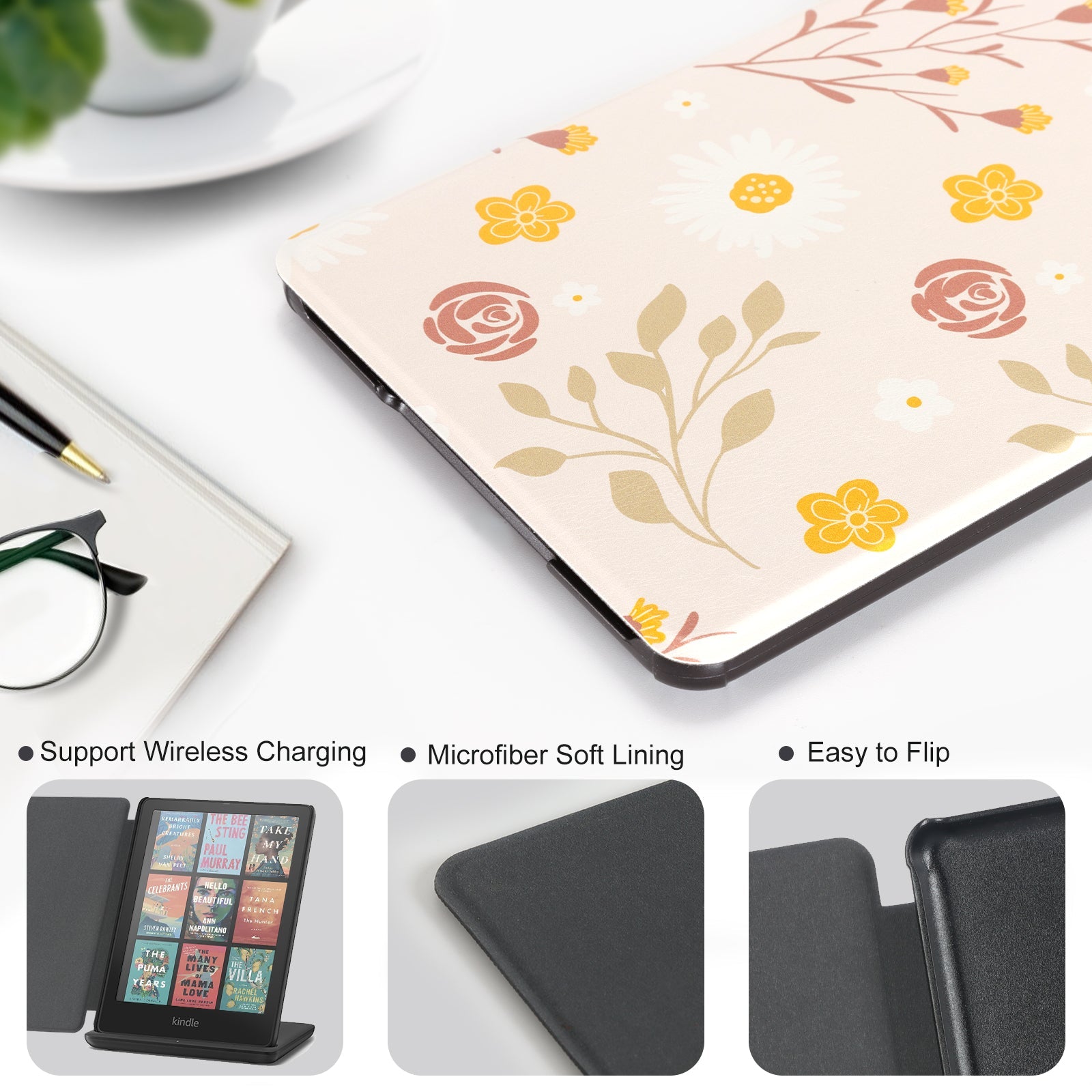 Kindle Paperwhite 12th Gen 7 inch Case-Multiple Prints#Color_Chrysanthemum
