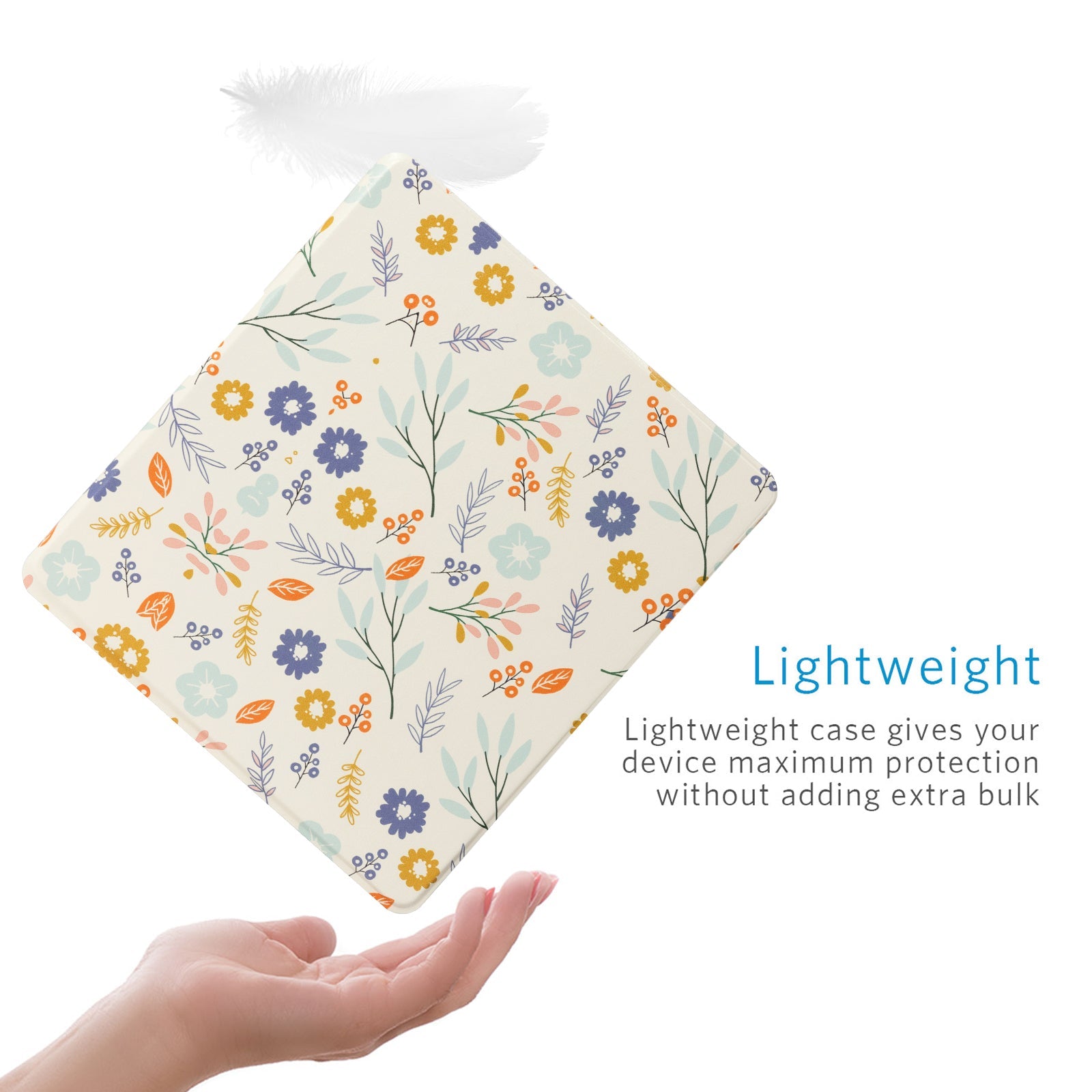 Kindle Scribe (2022/2024 10.2 INCH) Basic Case#Color_Beige Flowers