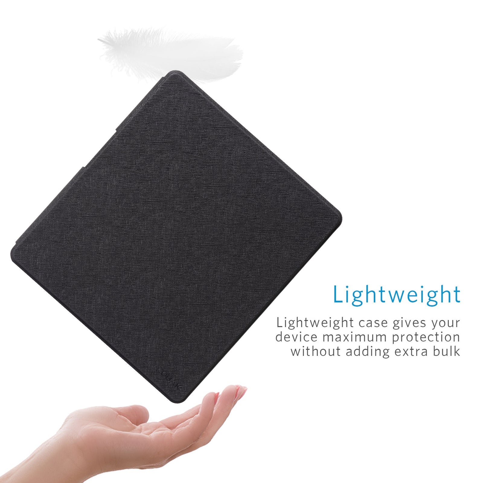 Kindle Scribe (2022/2024 10.2 INCH) Basic Case#Color_Cross Texture Black