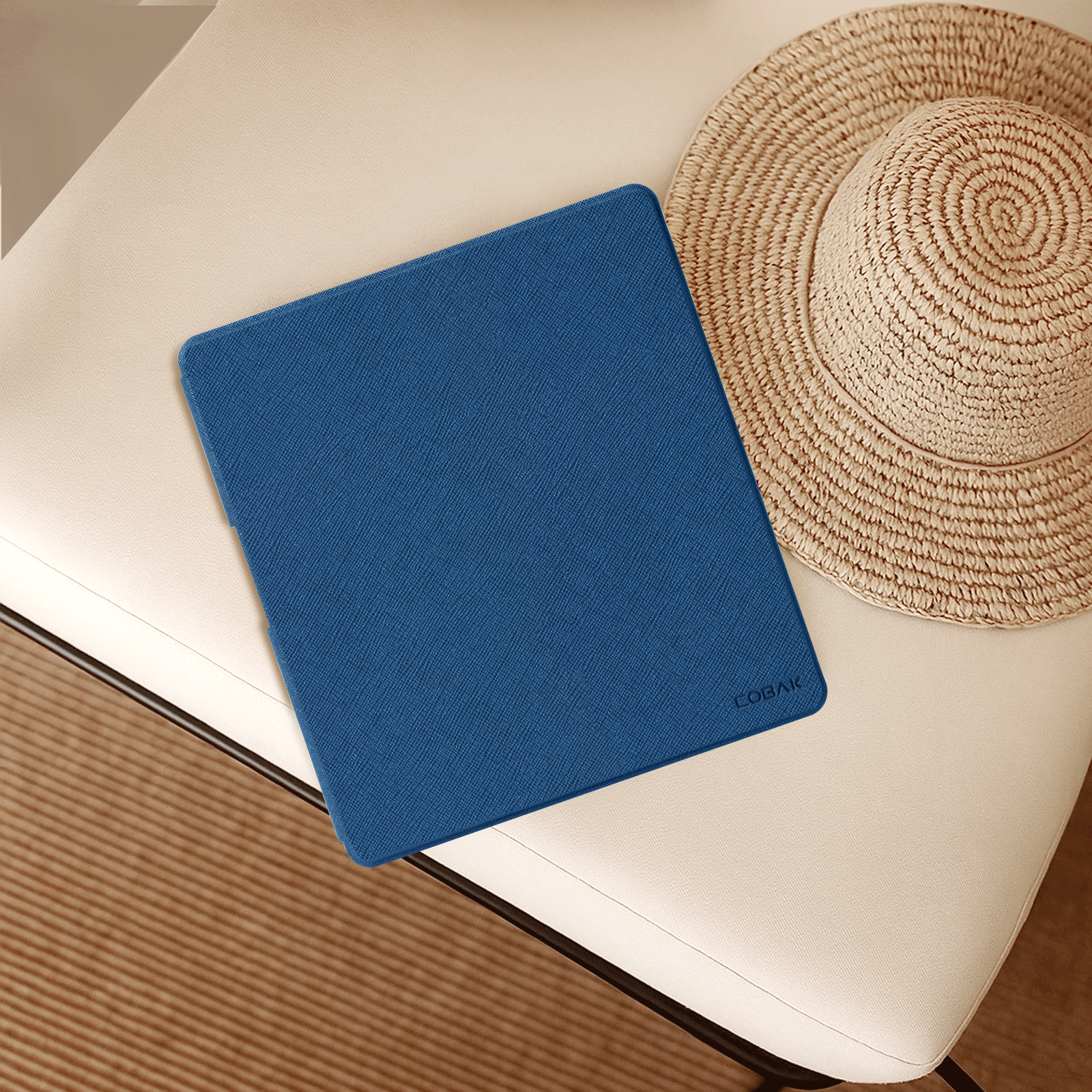 Kindle Scribe (2022/2024 10.2 INCH) Basic Case#Color_Cross Texture Dark Blue