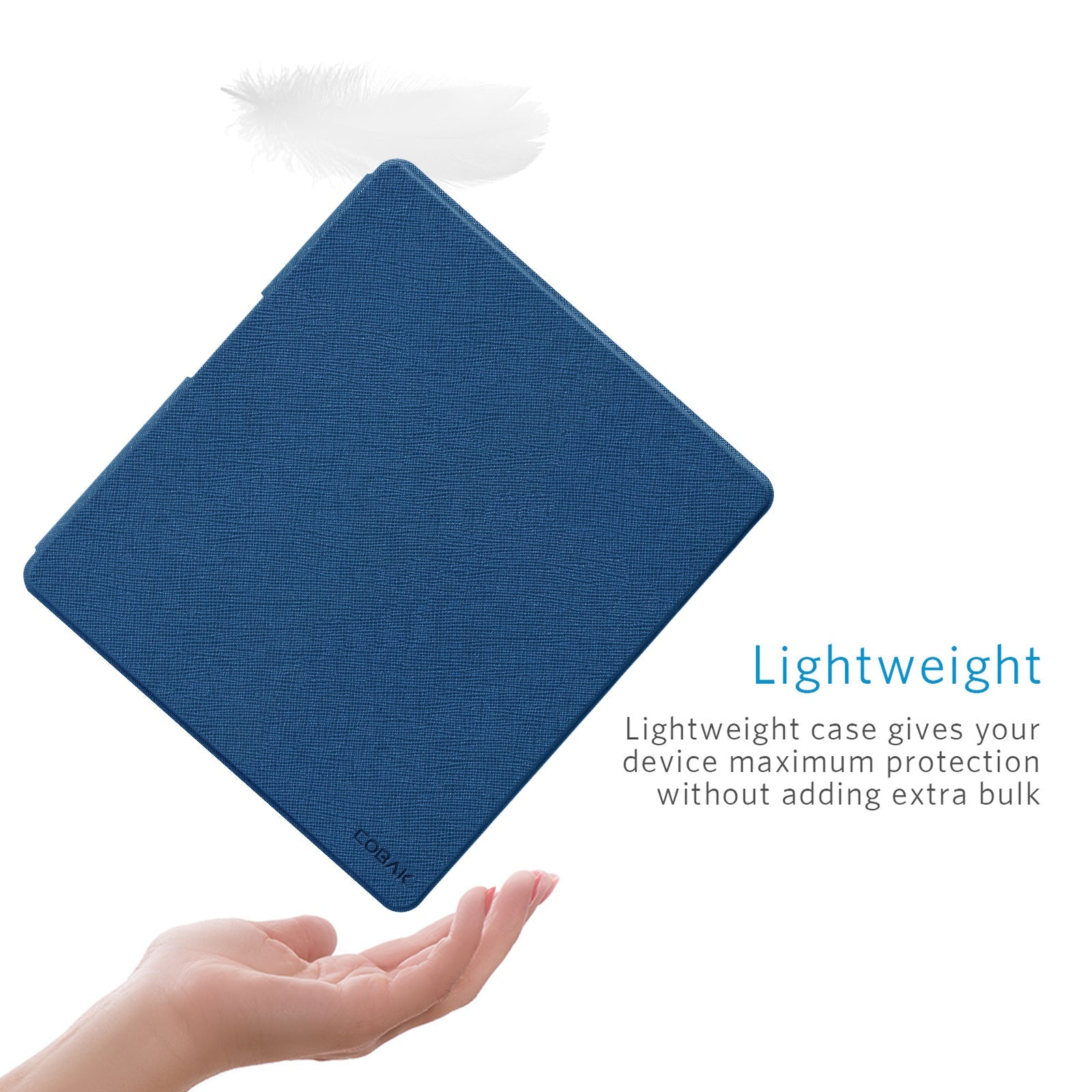 Kindle Scribe (2022/2024 10.2 INCH) Basic Case#Color_Cross Texture Dark Blue