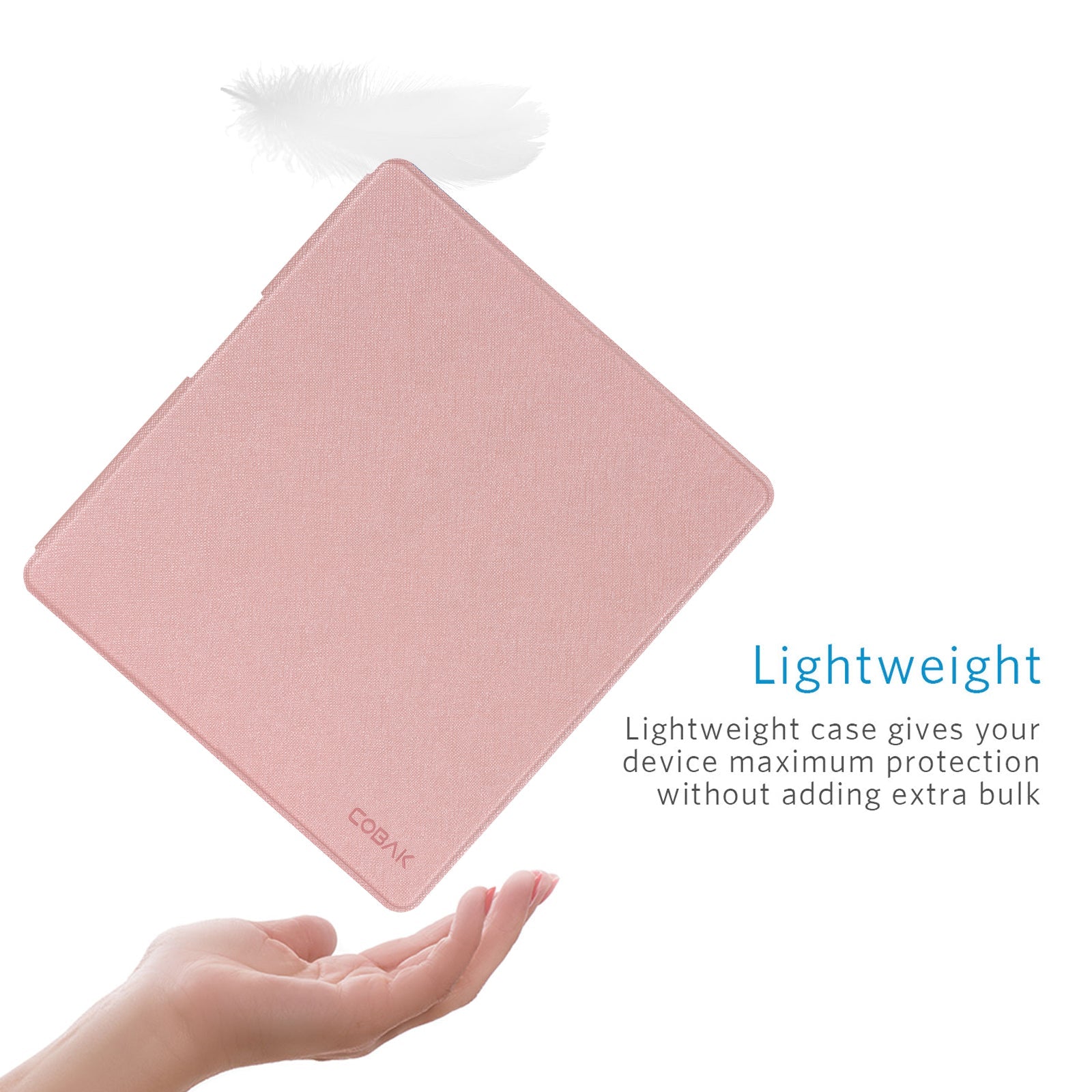 Kindle Scribe (2022/2024 10.2 INCH) Basic Case#Color_Cross Texture Rose Gold