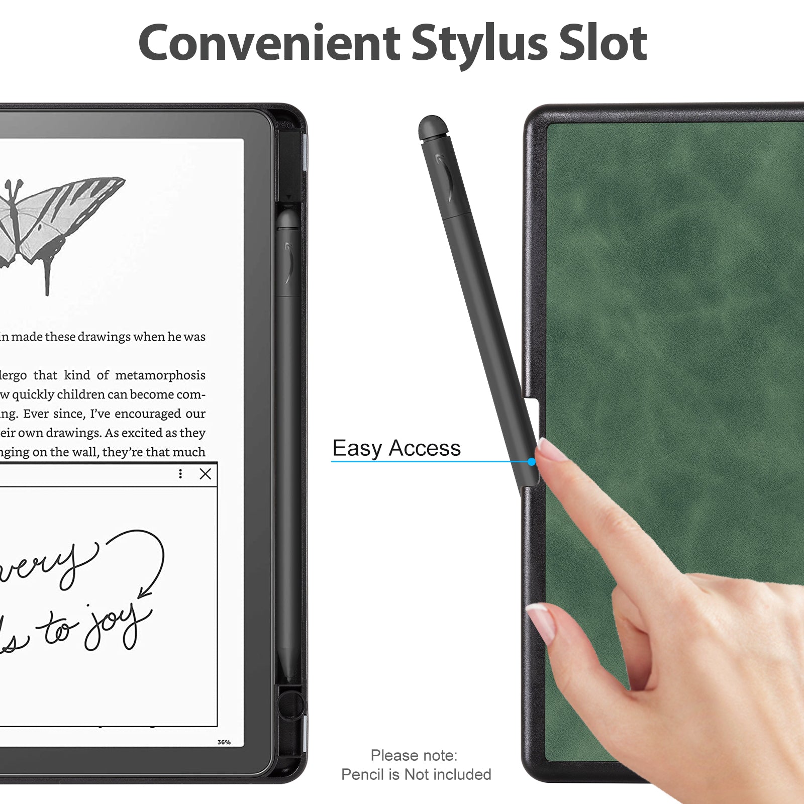 Kindle Scribe (2022/2024 10.2 INCH) Basic Case#Color_Emerald Green