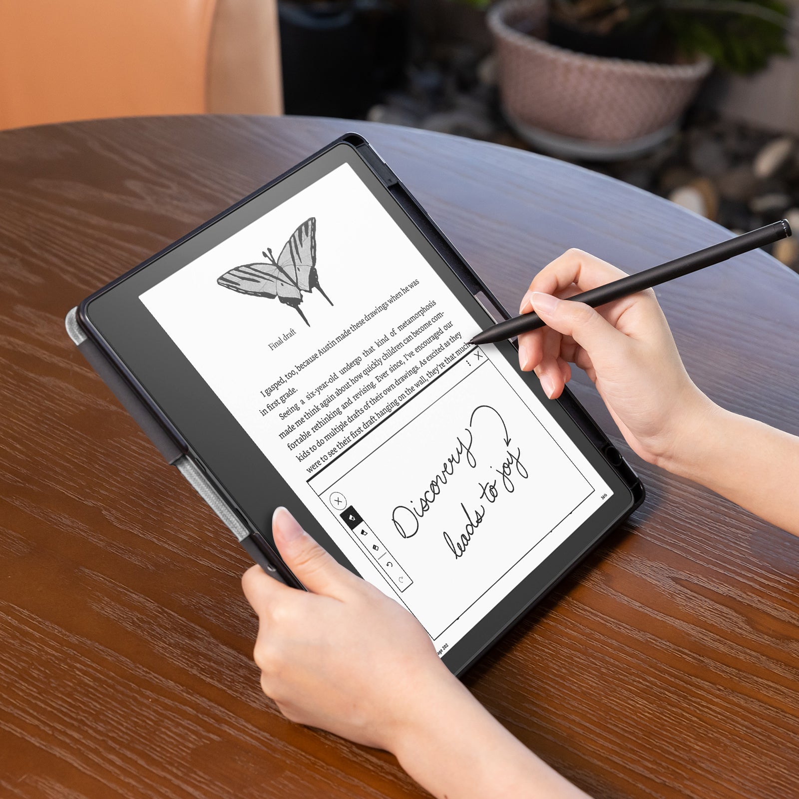Kindle Scribe (2022/2024 10.2 INCH) Basic Case#Color_Fabric Gray