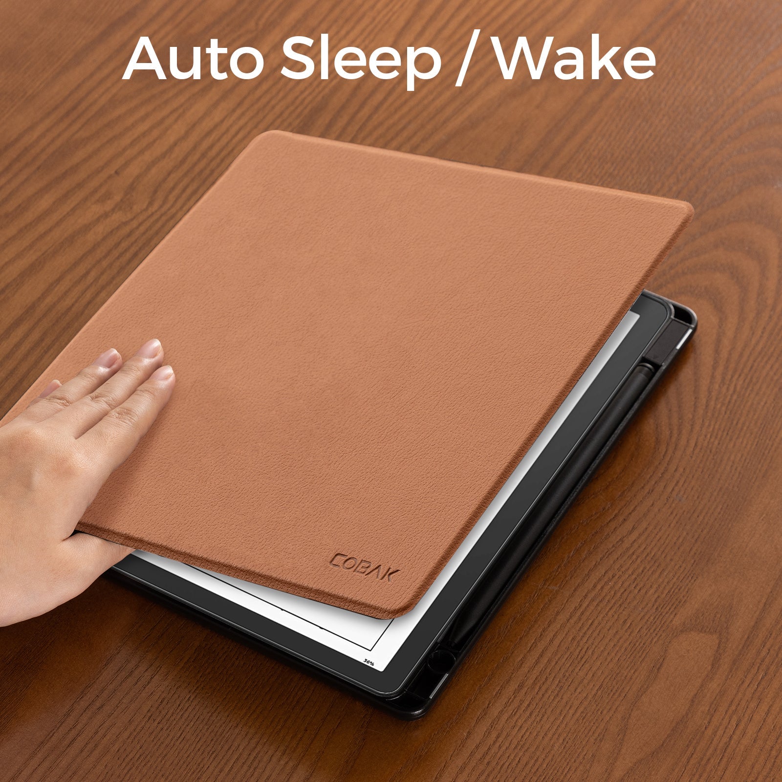 Kindle Scribe (2022/2024 10.2 INCH) Basic Case#Color_Lychee Brown