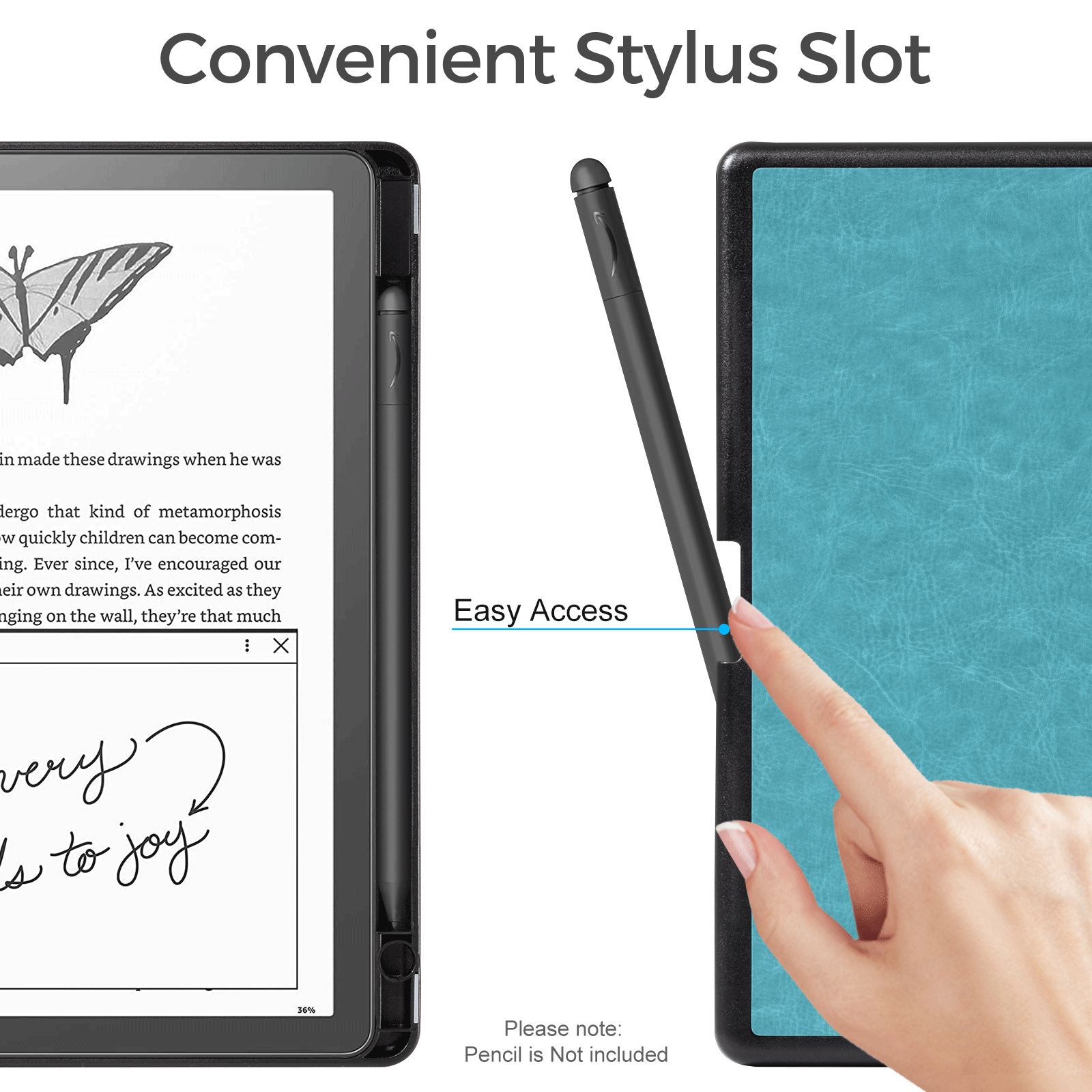 Kindle Scribe (2022/2024 10.2 INCH) Basic Case#Color_Mint Green