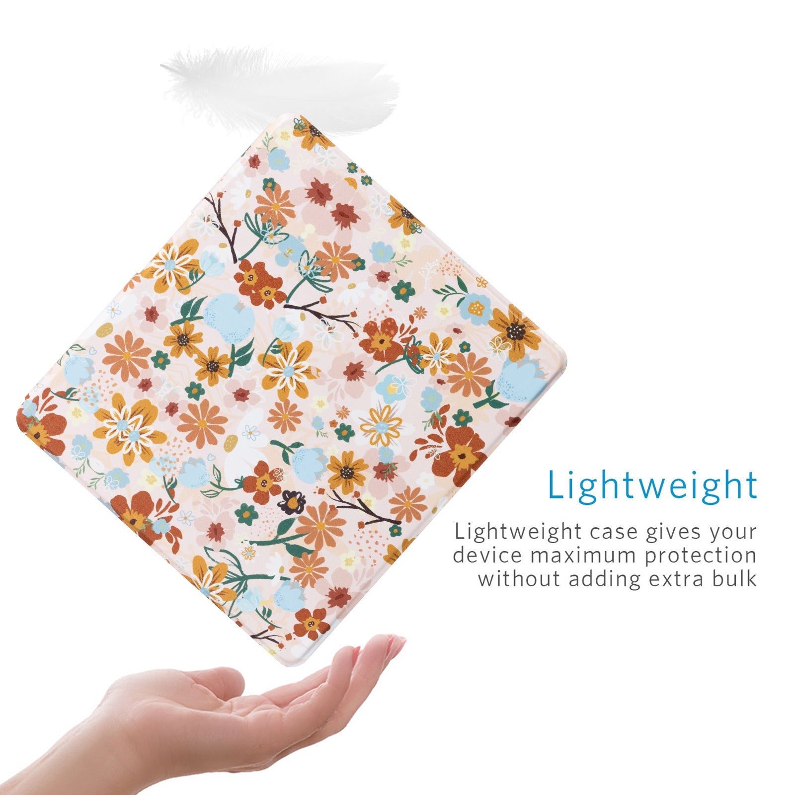 Kindle Scribe (2022/2024 10.2 INCH) Basic Case#Color_Orange Floral