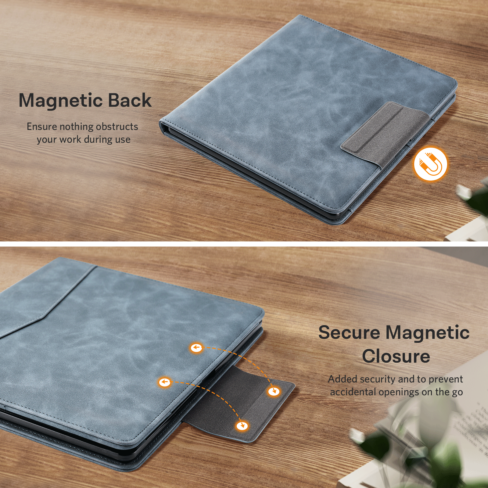 Kindle Scribe (2022/2024 10.2 Inch) Folio Case#Color_Blue Gray