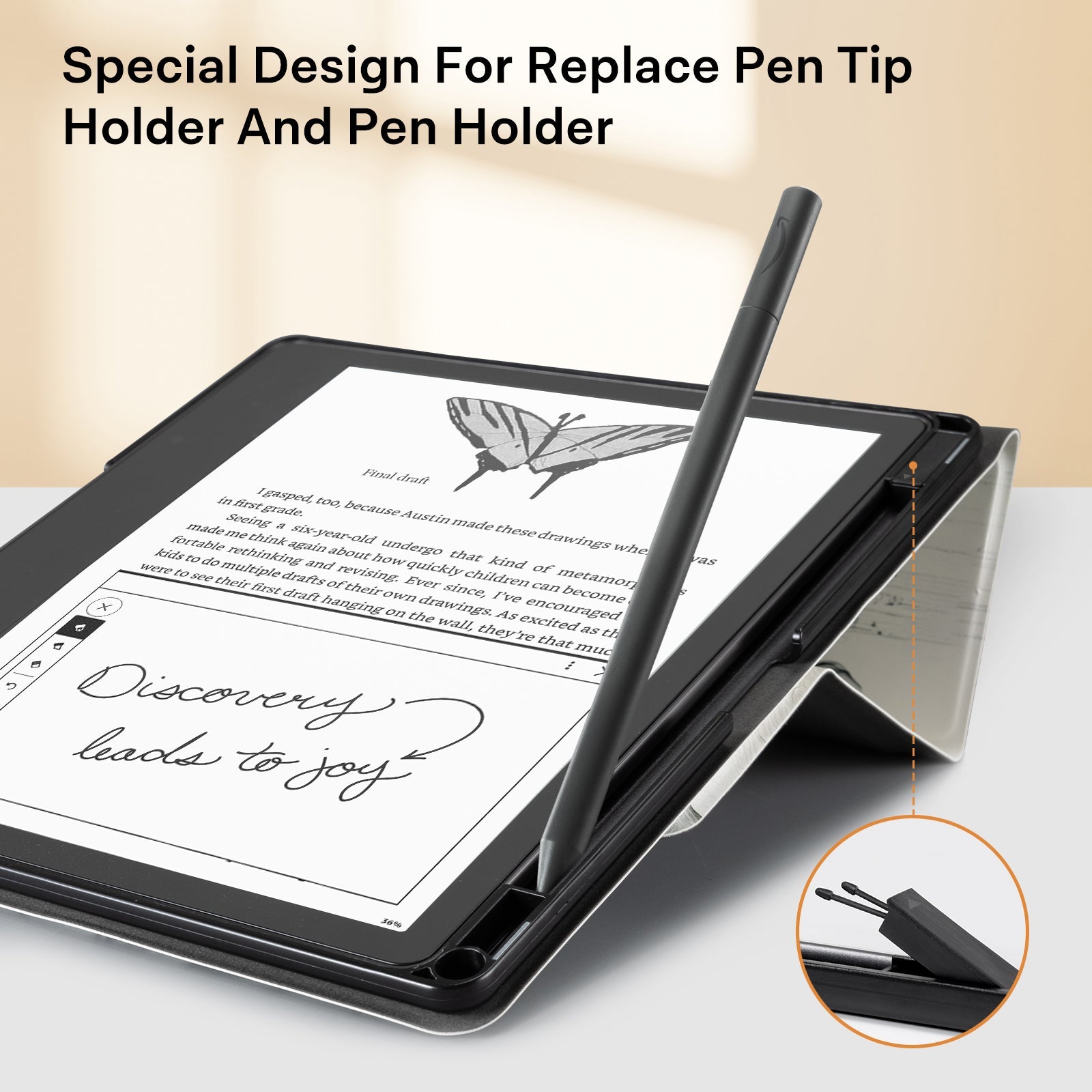 Eden Ink Kindle Scribe 10.2 Inch Folio Case