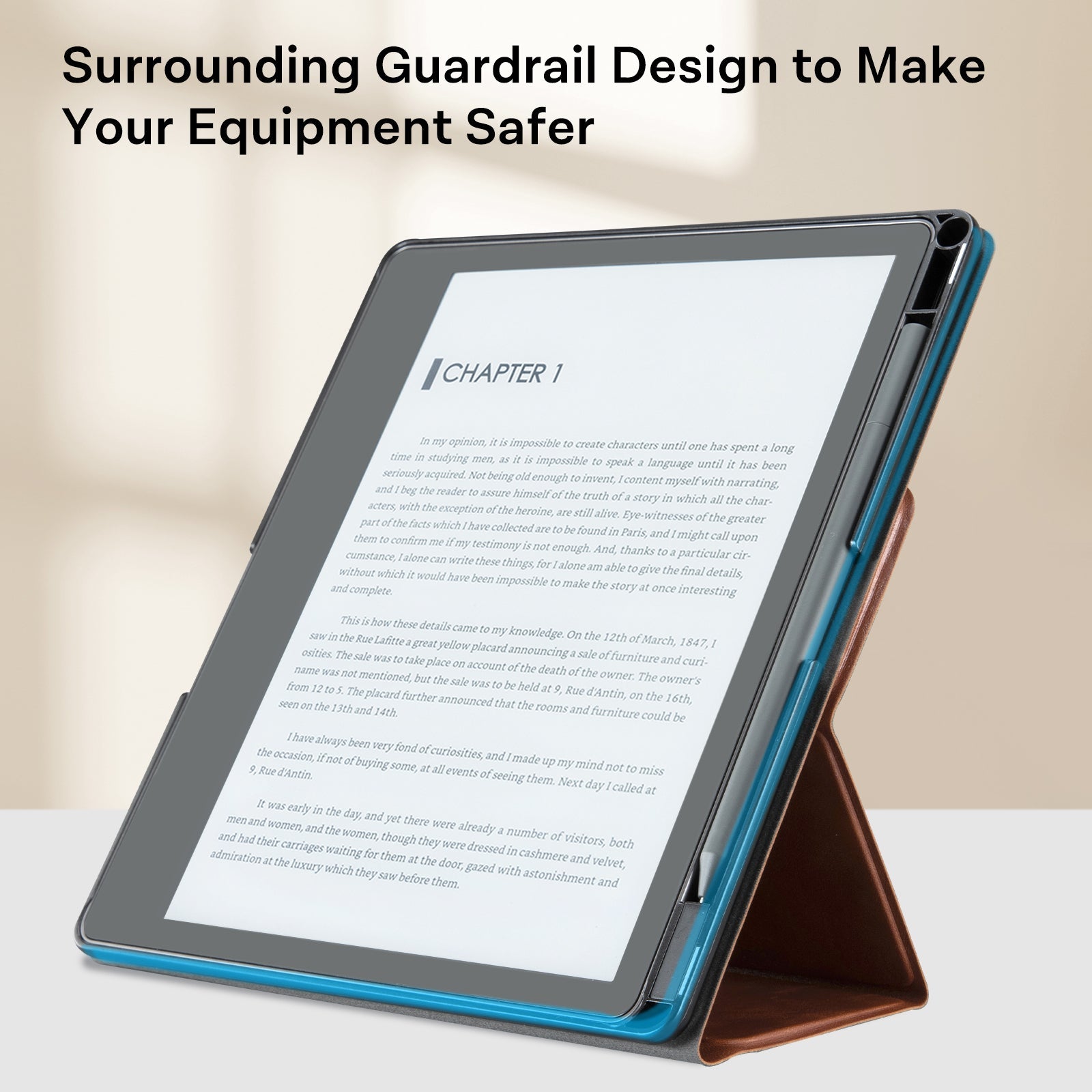 Kindle Scribe (2022/2024 10.2 Inch) tri-fold Stand#Color_Dark Brown