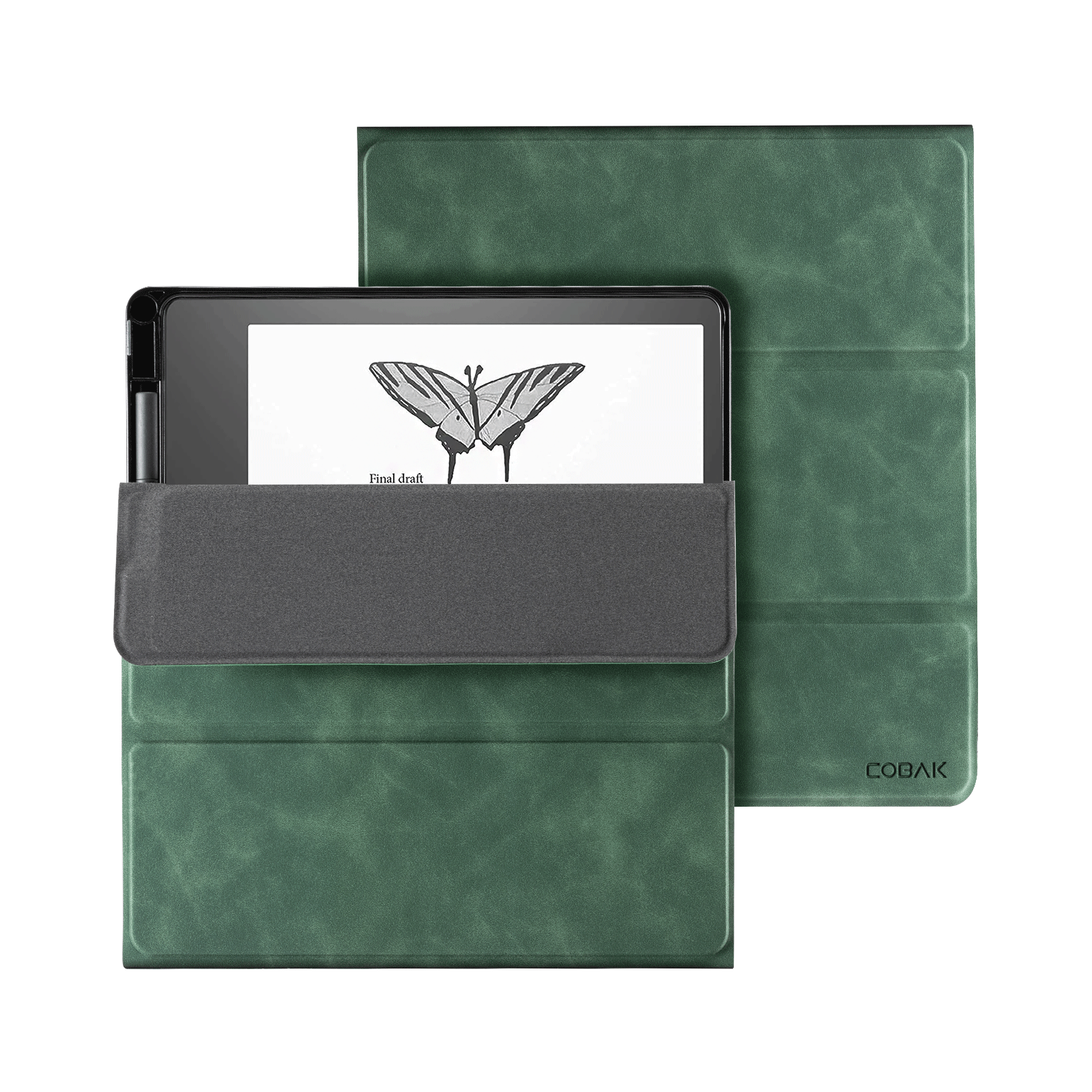 Kindle Scribe (2022/2024 10.2 Inch) tri-fold Stand#Color_Emerald Green
