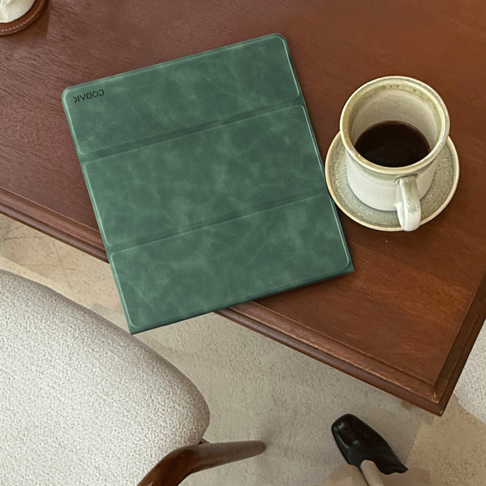 Kindle Scribe (2022/2024 10.2 Inch) tri-fold Stand#Color_Emerald Green