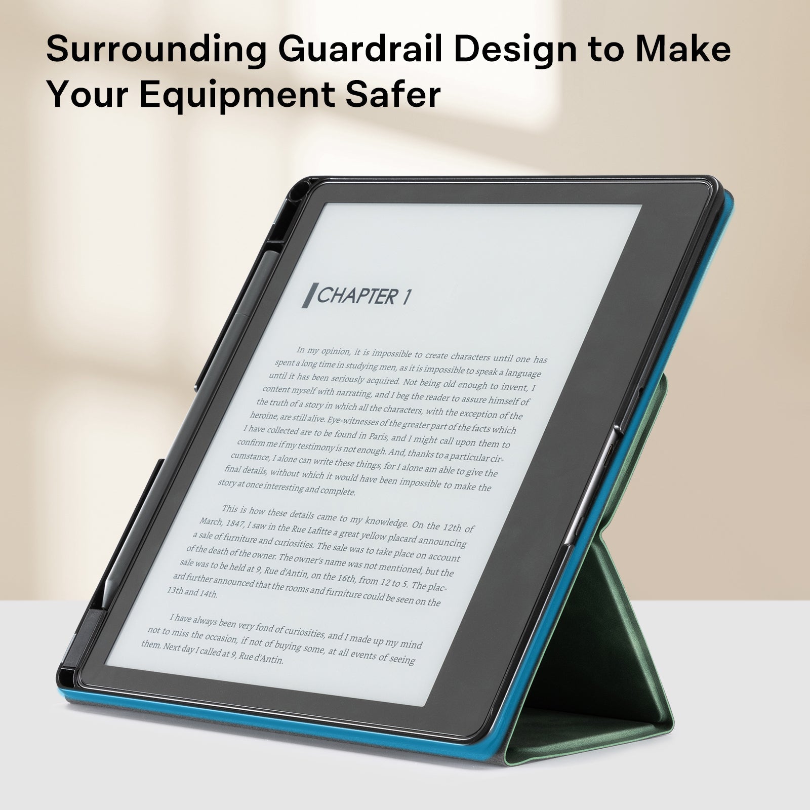 Kindle Scribe (2022/2024 10.2 Inch) tri-fold Stand#Color_Emerald Green