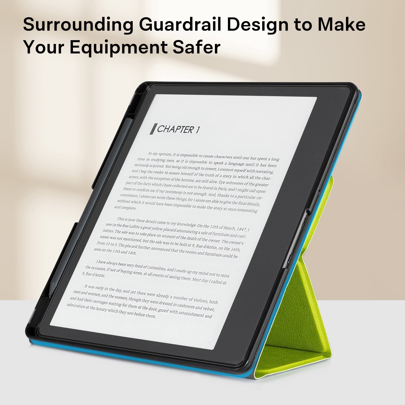 Kindle Scribe (2022/2024 10.2 Inch) tri-fold Stand#Color_Grass Green