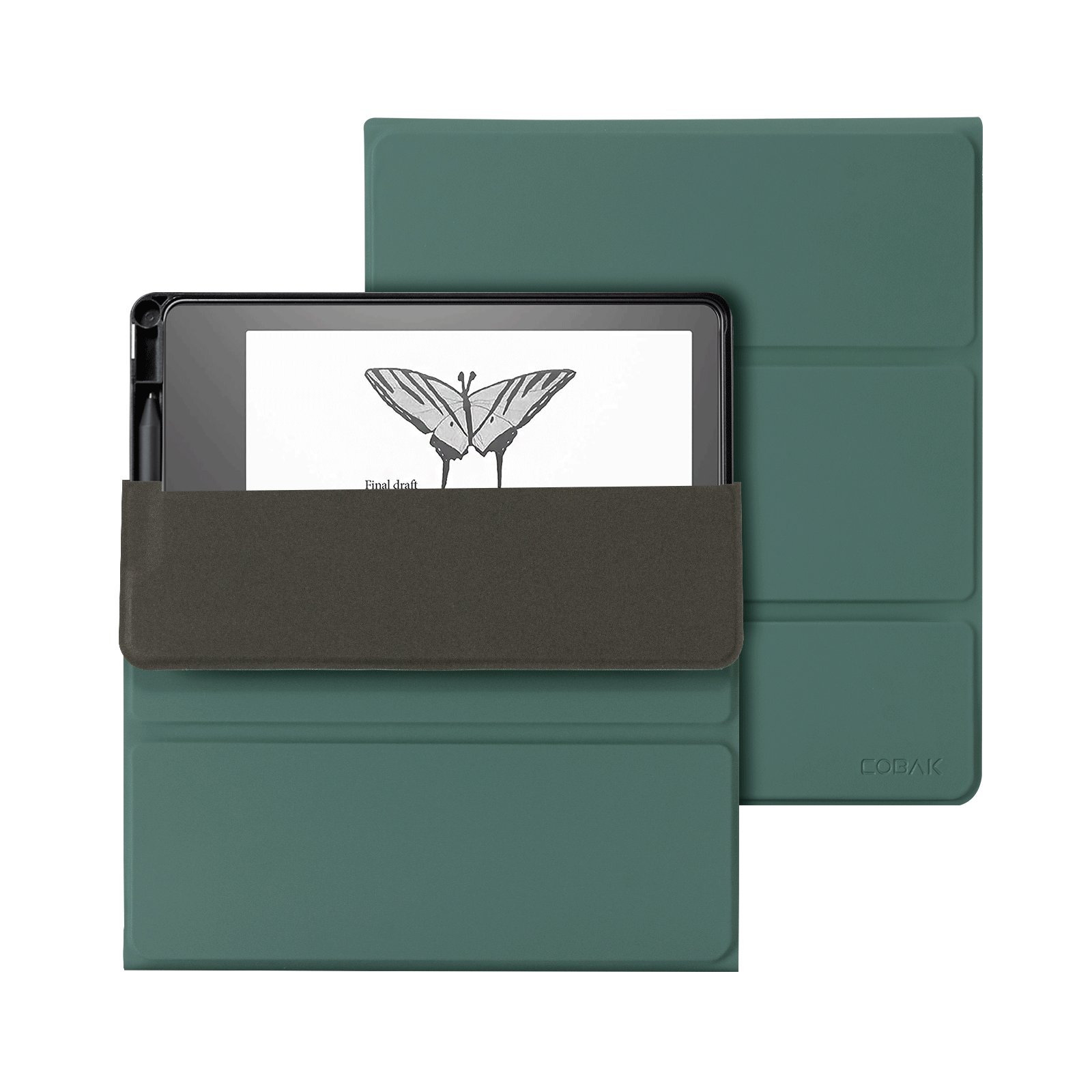 Kindle Scribe (2022/2024 10.2 Inch) tri-fold Stand#Color_Ink Green