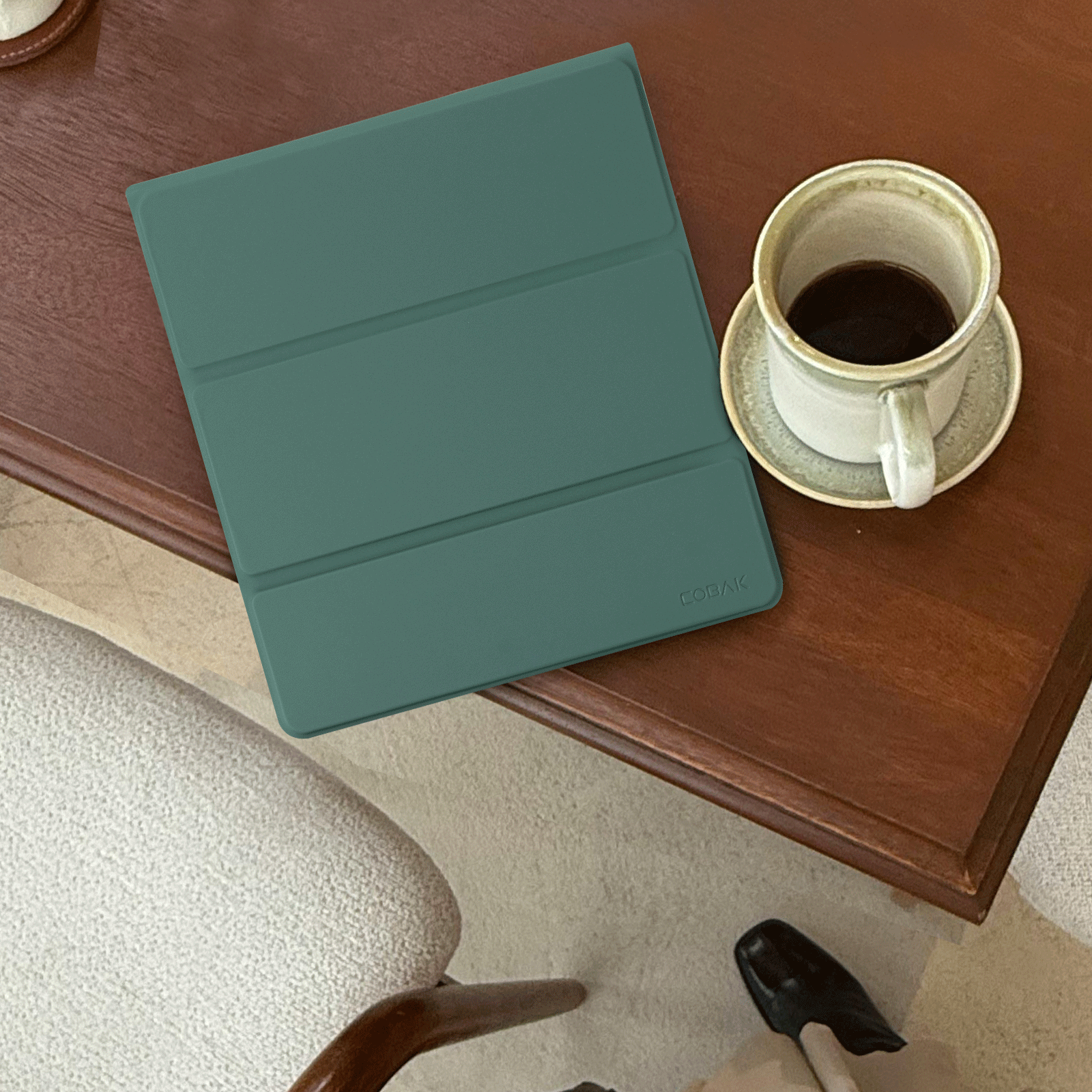 Kindle Scribe (2022/2024 10.2 Inch) tri-fold Stand#Color_Ink Green