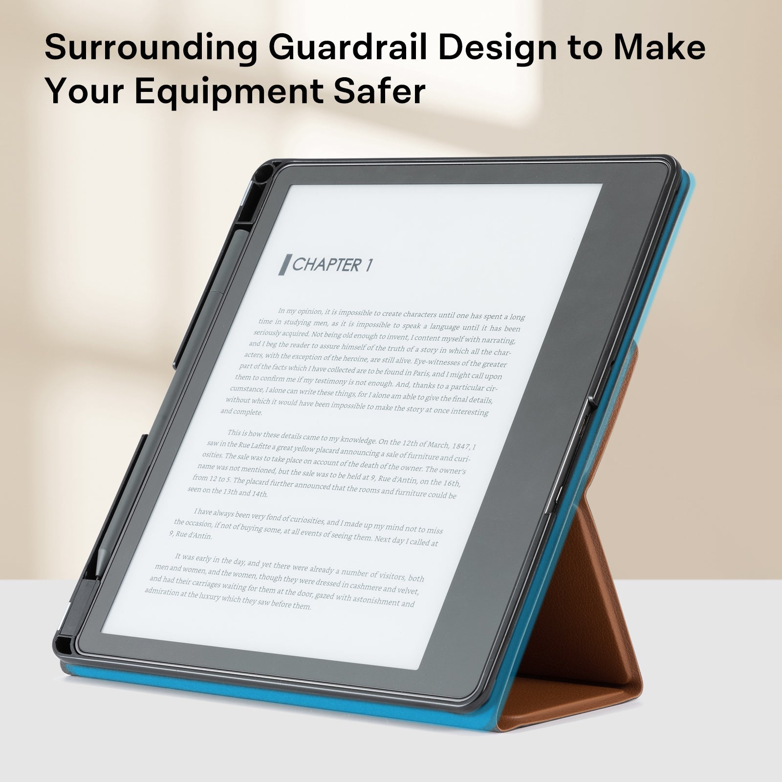 Kindle Scribe (2022/2024 10.2 Inch) tri-fold Stand#Color_Lychee Brown