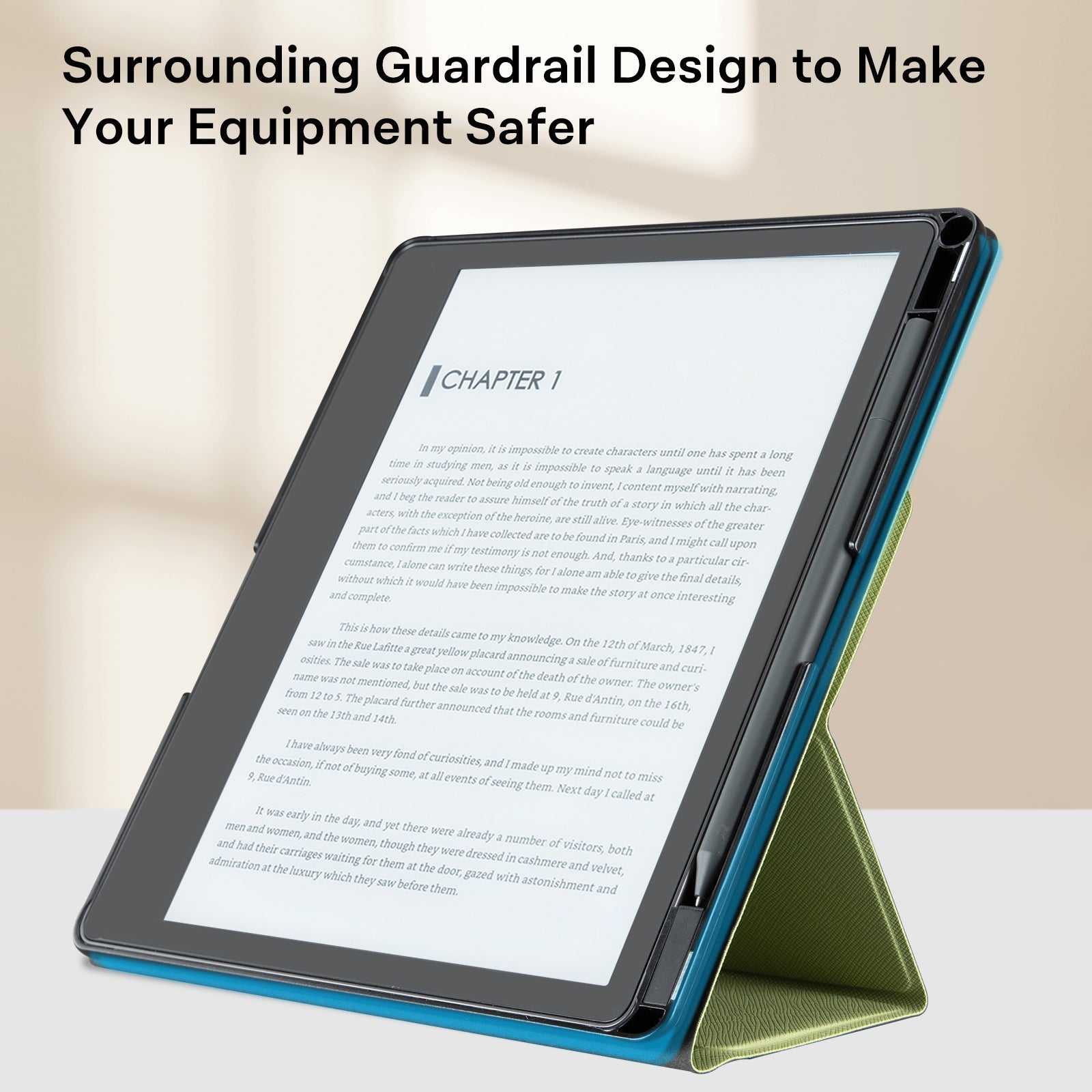 Kindle Scribe (2022/2024 10.2 Inch) tri-fold Stand#Color_Matcha