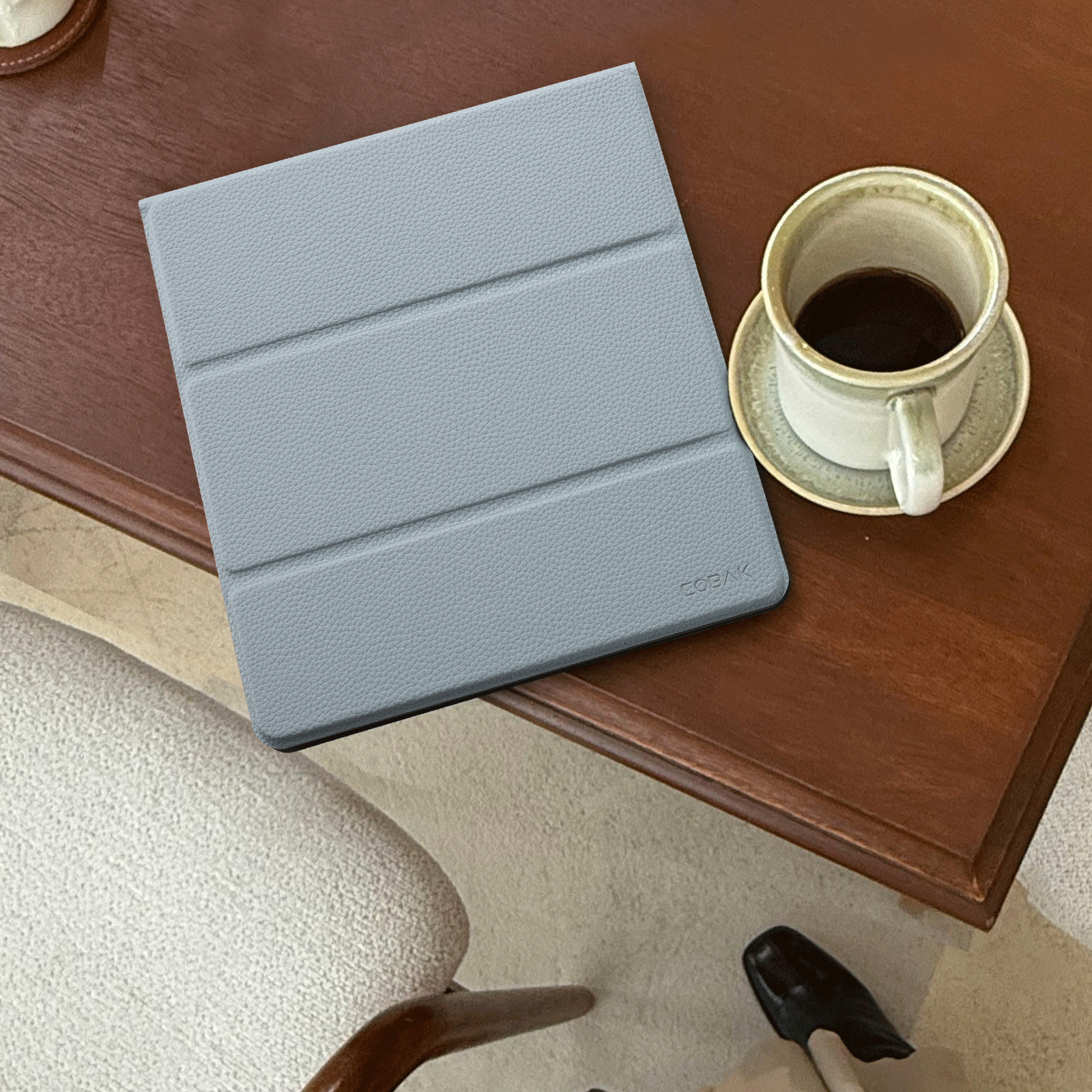 Kindle Scribe (2022/2024 10.2 Inch) tri-fold Stand#Color_Misty Blue