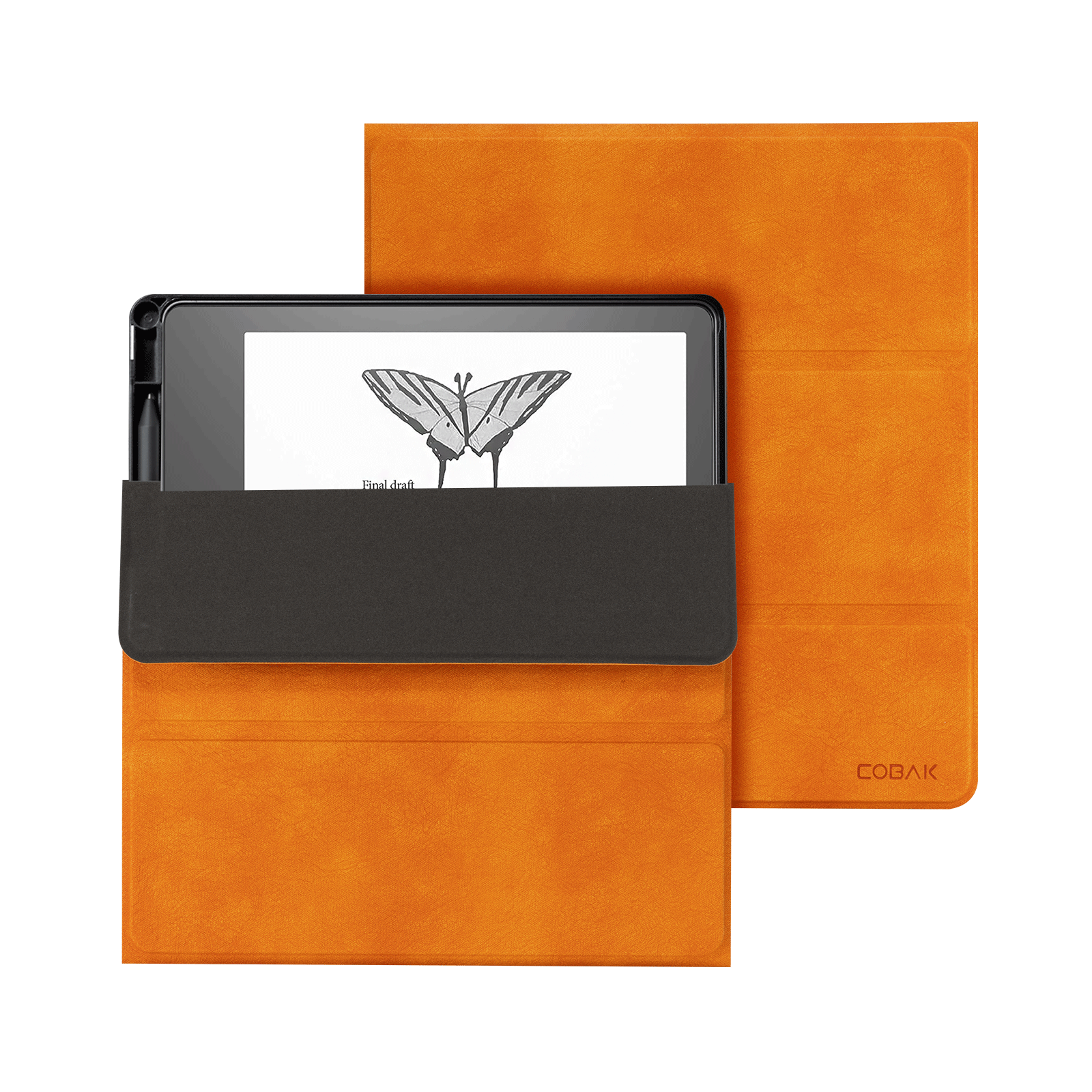 Kindle Scribe (2022/2024 10.2 Inch) tri-fold Stand#Color_Orange