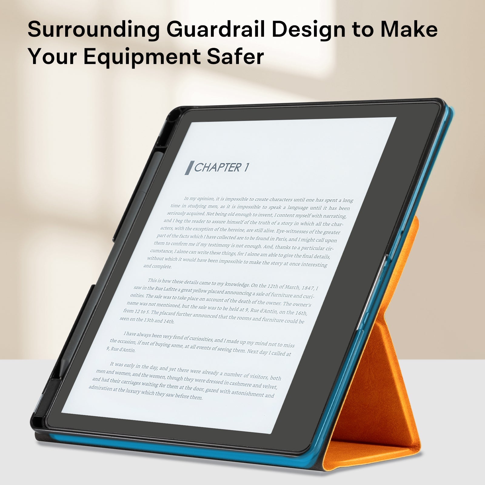 Kindle Scribe (2022/2024 10.2 Inch) tri-fold Stand#Color_Orange