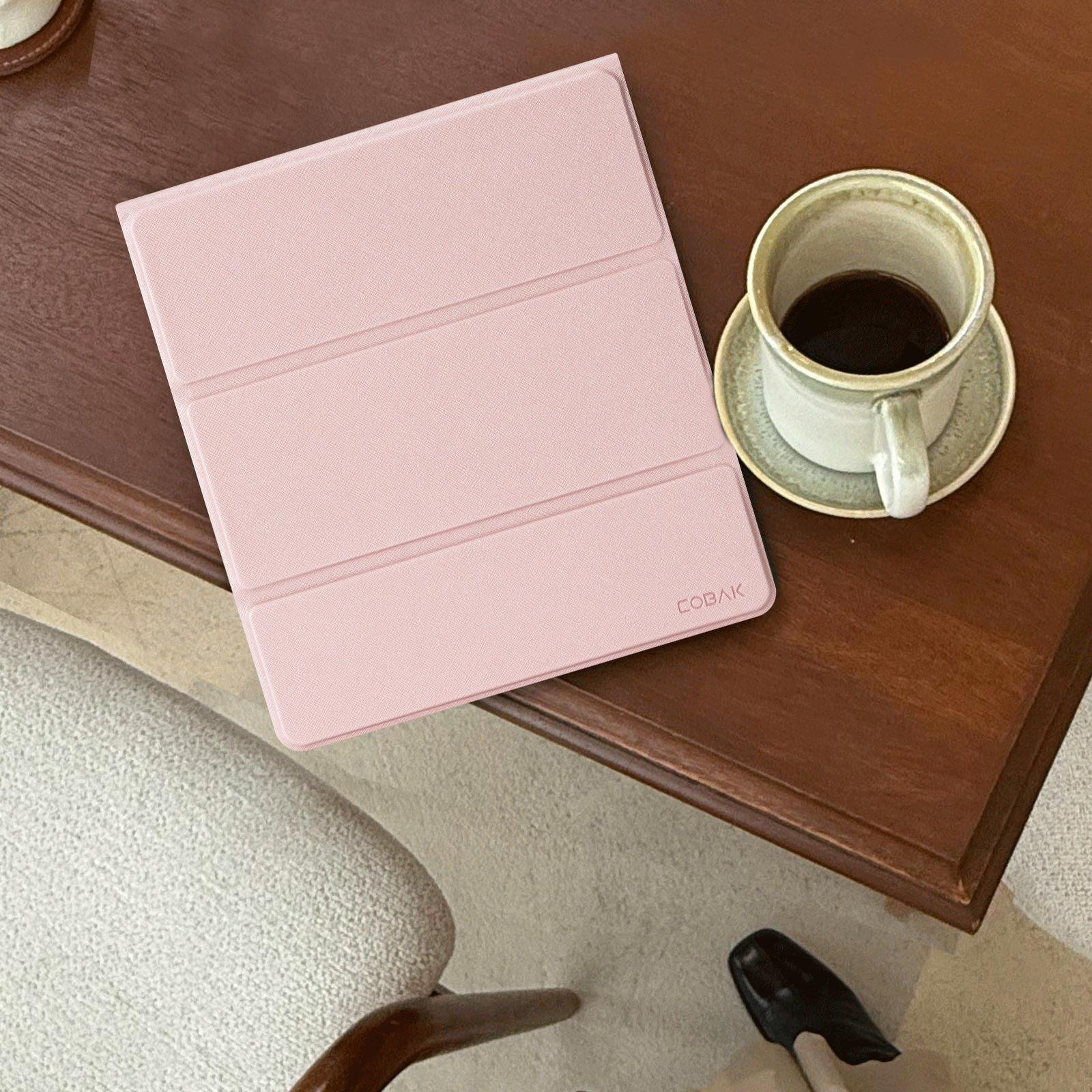 Kindle Scribe (2022/2024 10.2 Inch) tri-fold Stand#Color_Rose Gold