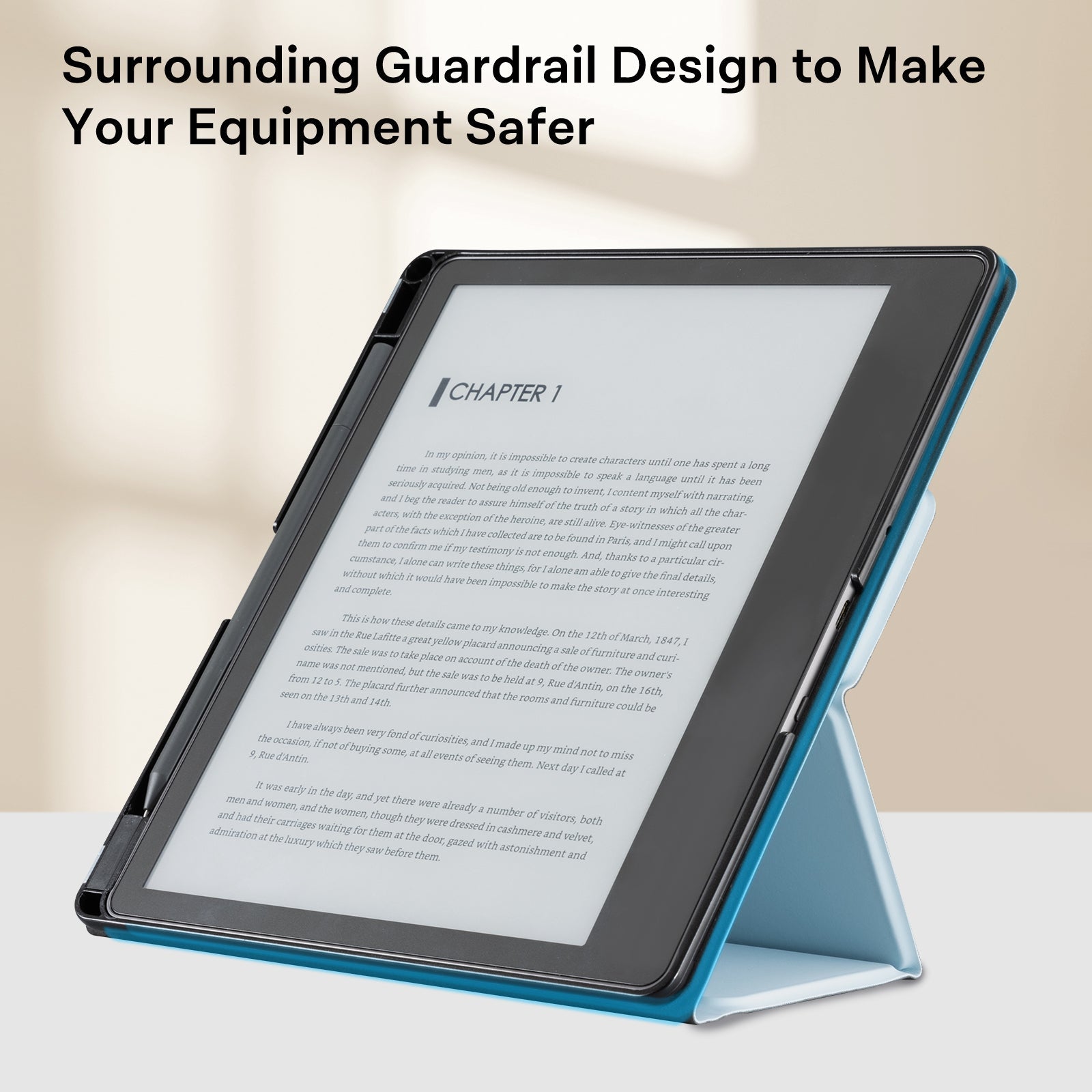 Kindle Scribe (2022/2024 10.2 Inch) tri-fold Stand#Color_Sky Blue