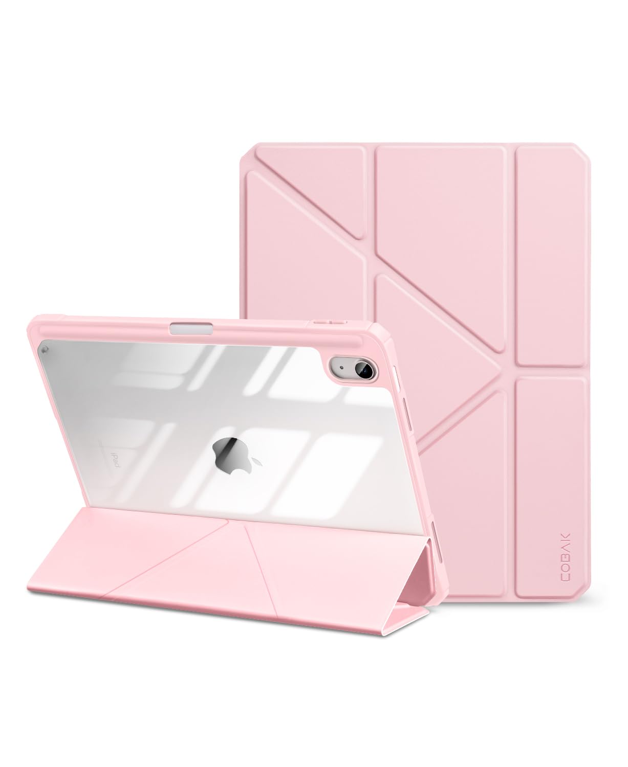 iPad 11th Gen (A16) 11" (2025) & 10th Gen 10.9" (2022) Case With Magnetic Stand#Color_Peach Pink