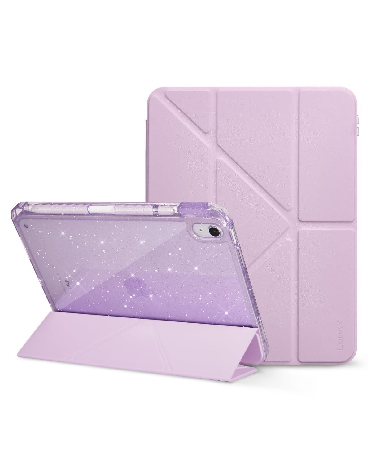 iPad 11th Gen (A16) 11" (2025) & 10th Gen 10.9" (2022) Case With Magnetic Stand#Color_Purple Glitter
