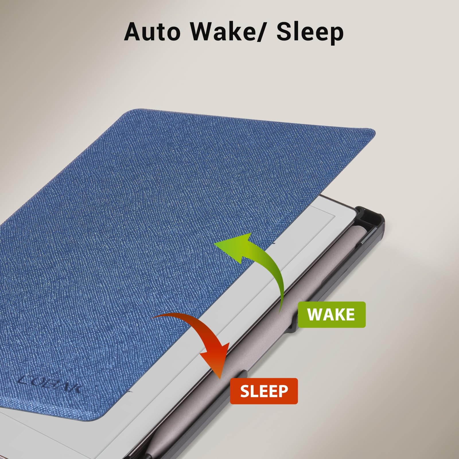 Remarkable Paper Pro Move 7.3 inch (2025) Cross texture Folio Cover#Color_Blue