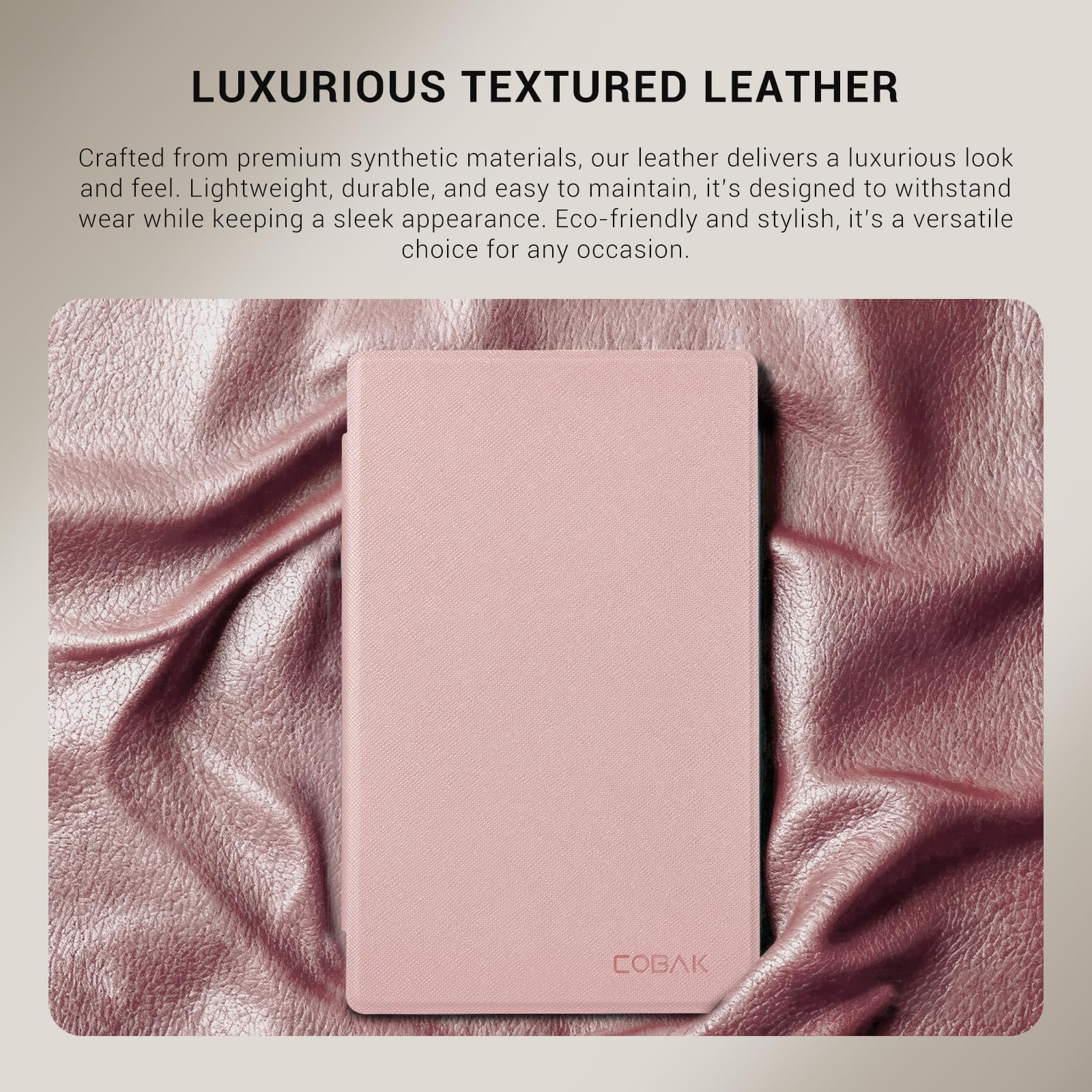 Remarkable Paper Pro Move 7.3 inch (2025) Cross texture Folio Cover#Color_Pink