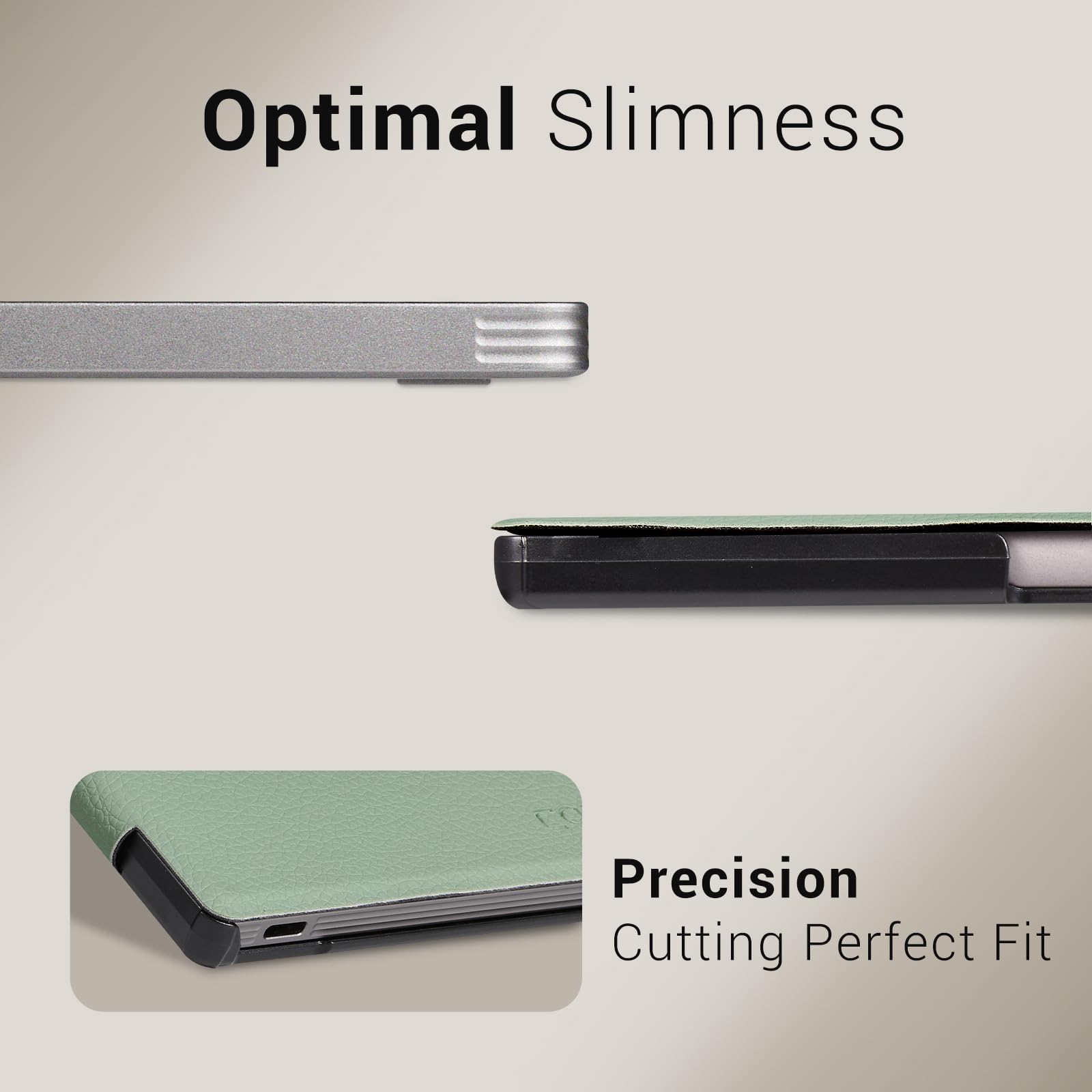Remarkable Paper Pro Move 7.3 inch (2025) Cross texture Folio Cover#Color_Sage Green