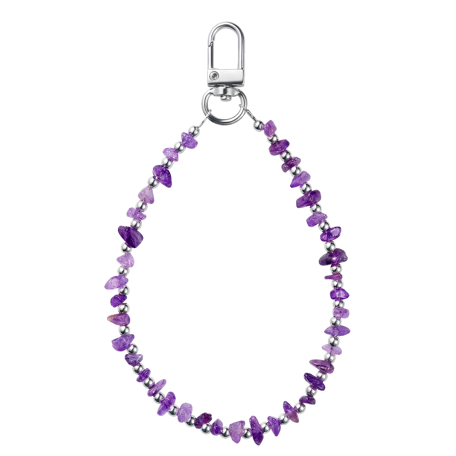 Purple Stone Beaded Strap