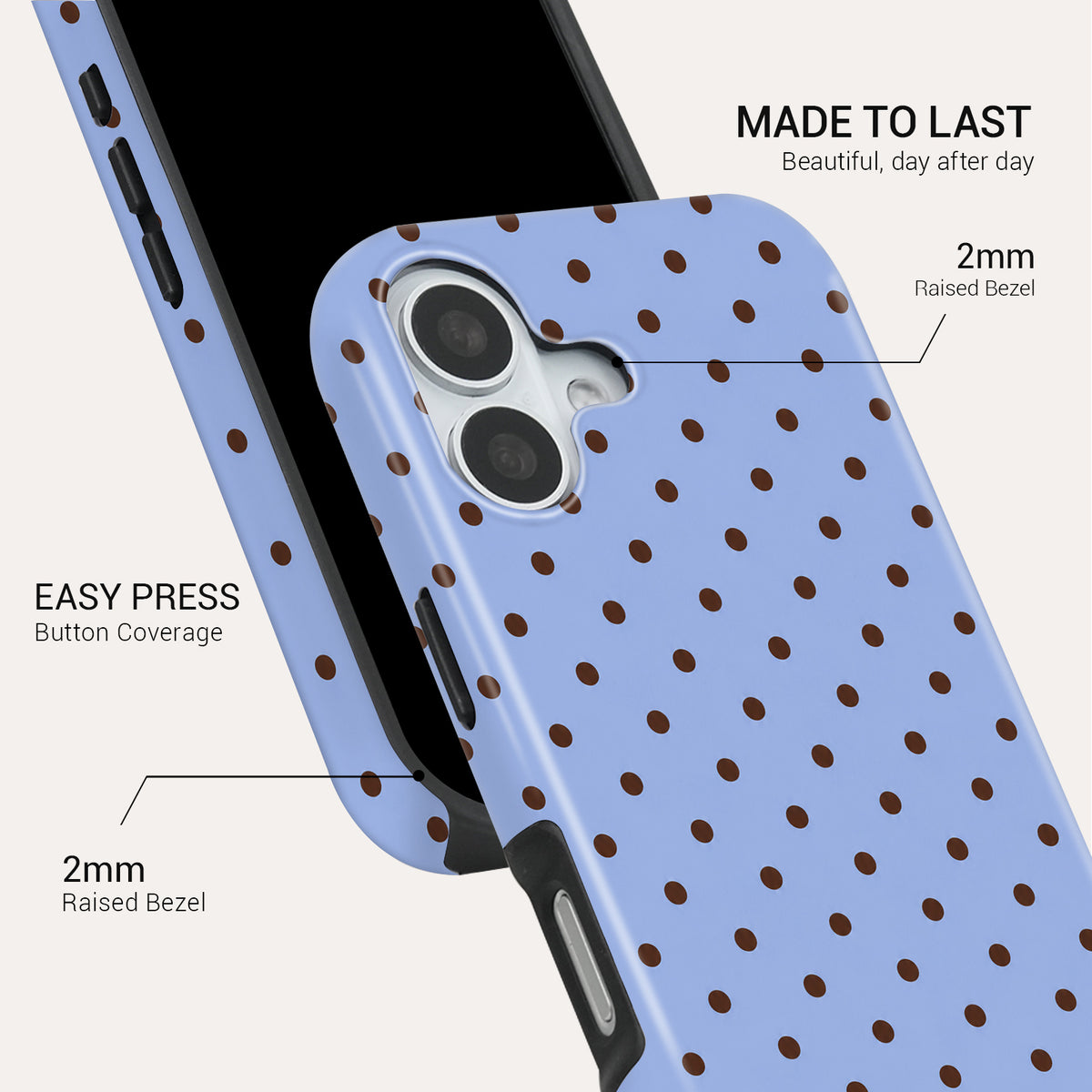 Blue Speckles Tough Phone Case#DEVICE_iPhone 17
