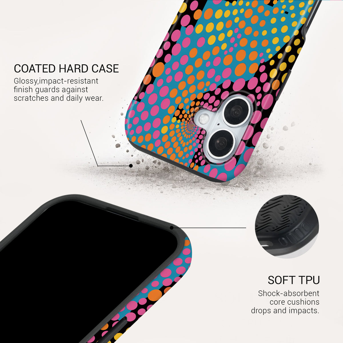 Dot Riot Tough Phone Case#DEVICE_iPhone 17
