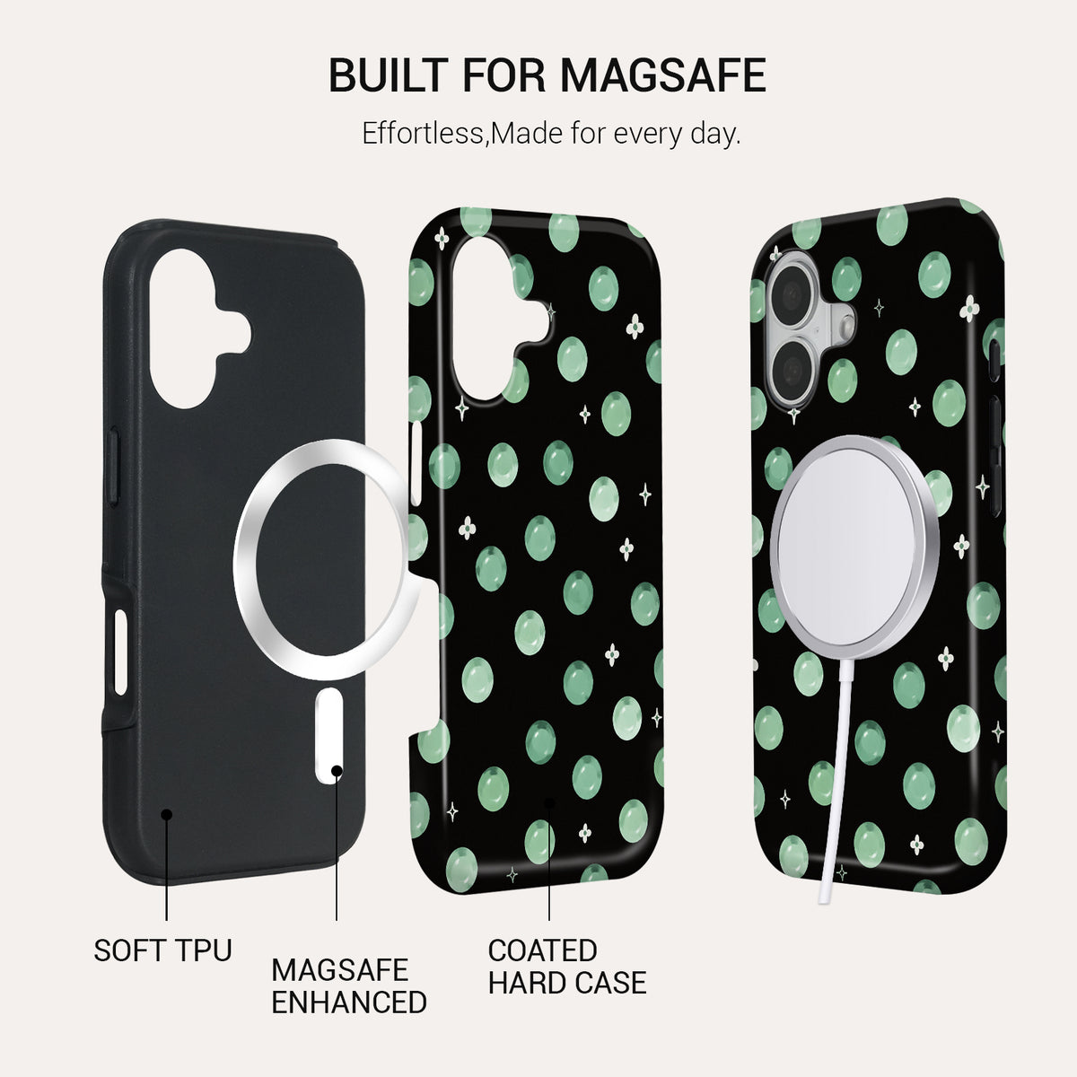 Green Light Tough Phone Case#DEVICE_iPhone 17
