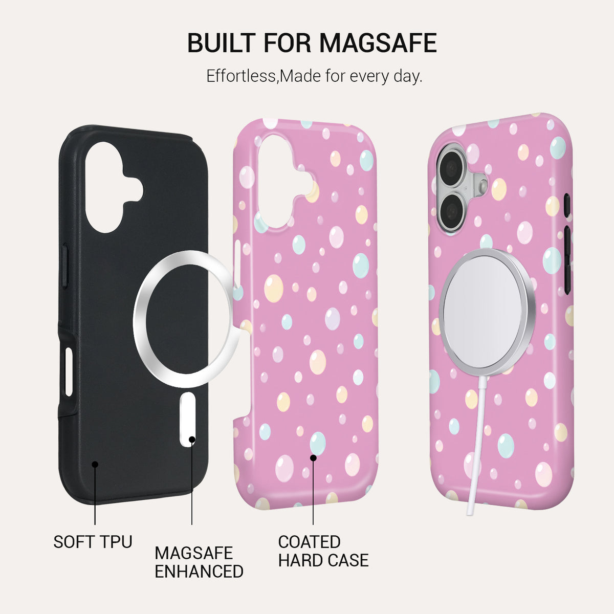 Bubblegum Tough Phone Case#DEVICE_iPhone 17