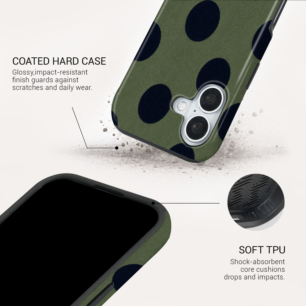 Olive Tough Phone Case#DEVICE_iPhone 17