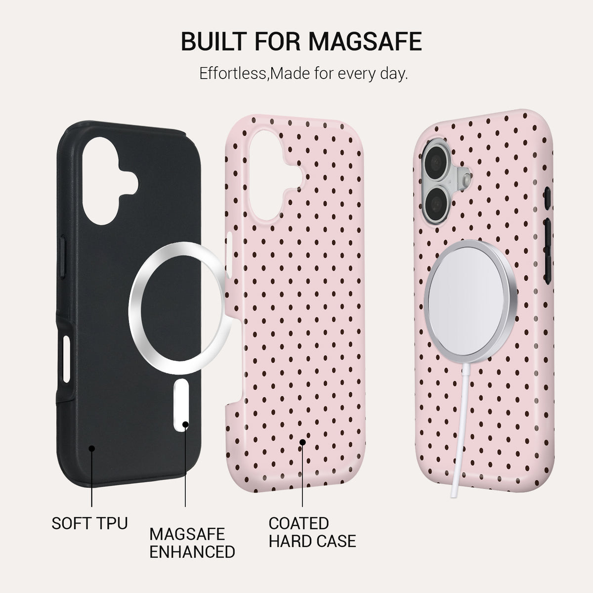 Blush Beige Tough Phone Case#DEVICE_iPhone 17