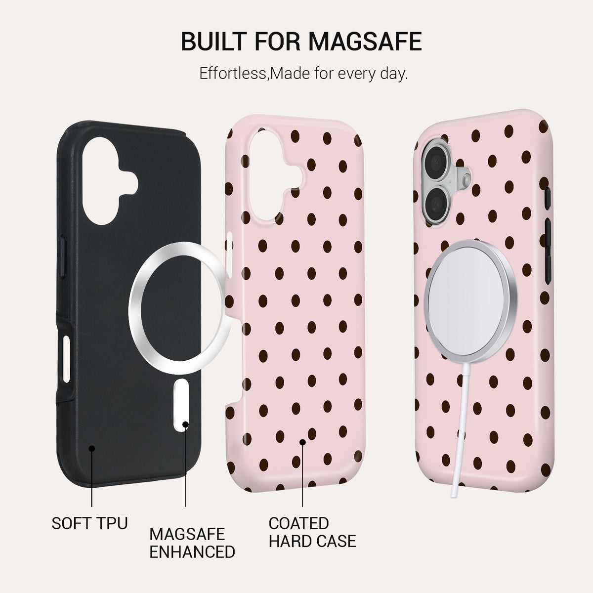 Nude Blush Tough Phone Case#DEVICE_iPhone 17
