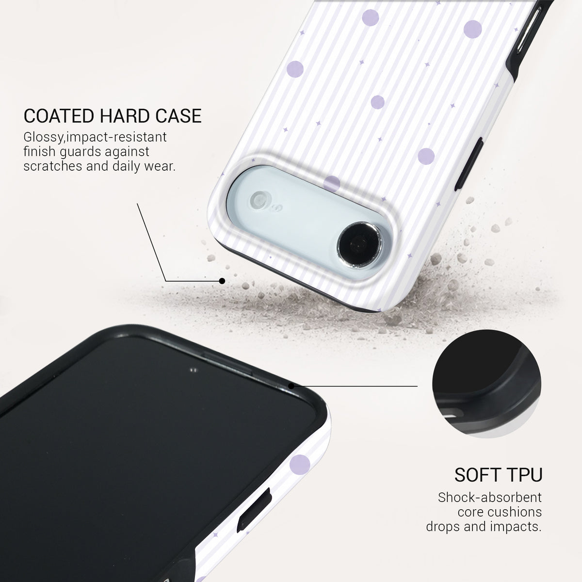 Lavender Latte Tough Phone Case#DEVICE_iPhone 17 Air