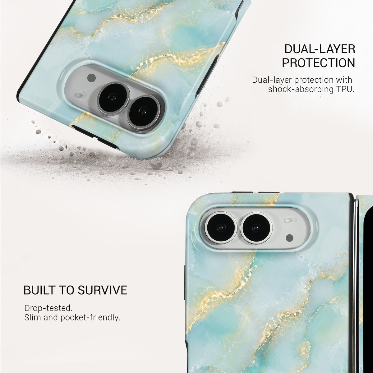 Seafoam Tough Phone Case#DEVICE_iPhone Duo
