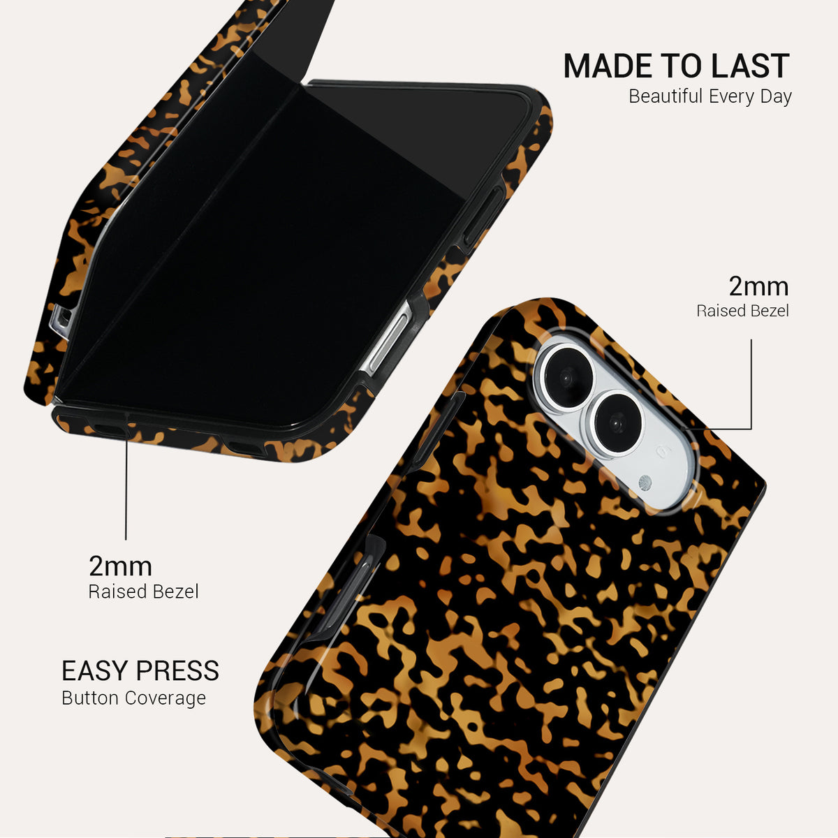 Tortoiseshell Tough Phone Case#DEVICE_iPhone Duo