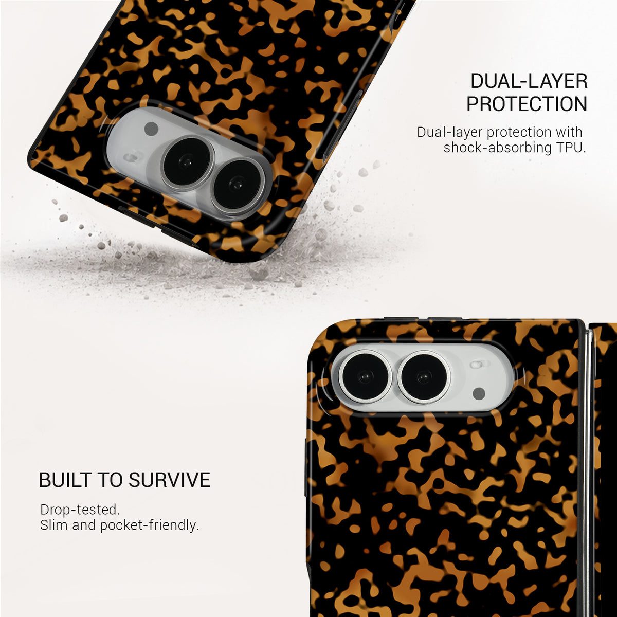 Tortoiseshell Tough Phone Case#DEVICE_iPhone Duo