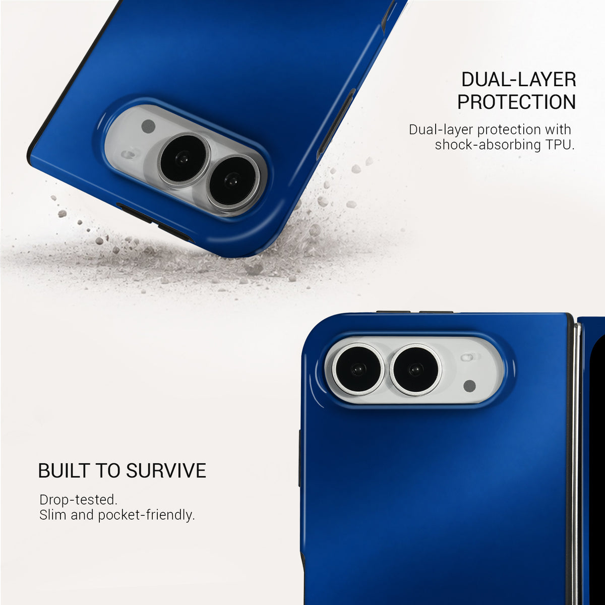 Midnight Blue Tough Phone Case#DEVICE_iPhone Duo