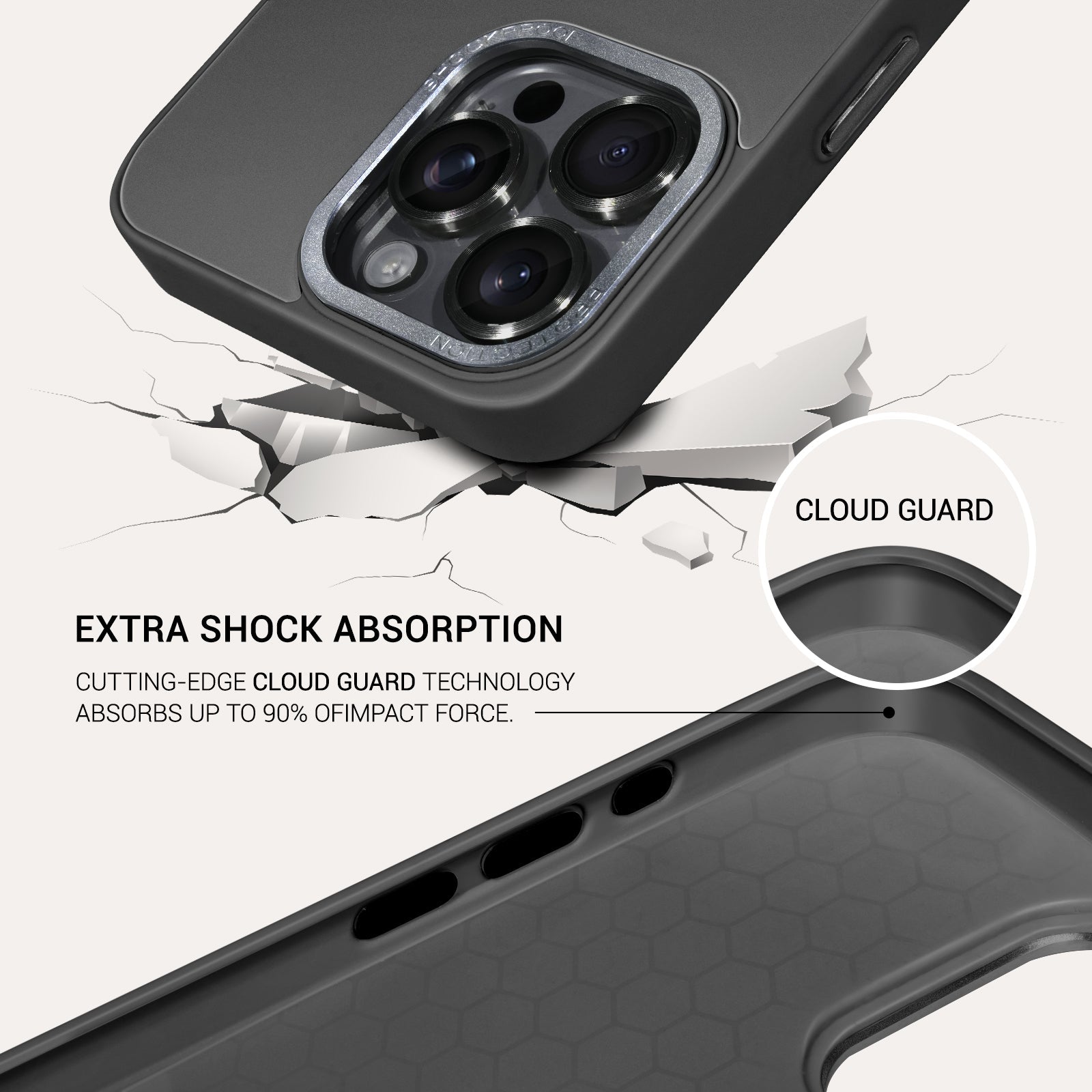 iPhone 13–16 NFC E-Ink Case with 4-Inch HD Display#Color_Graphite Black