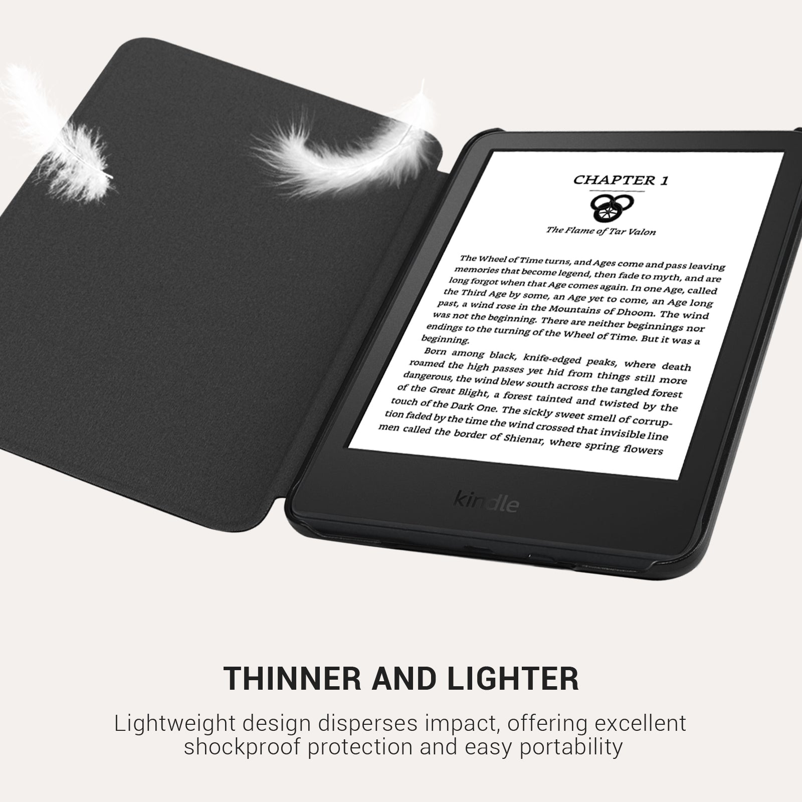 Classics Black Notes Kindle Basic 6 INCH Case
