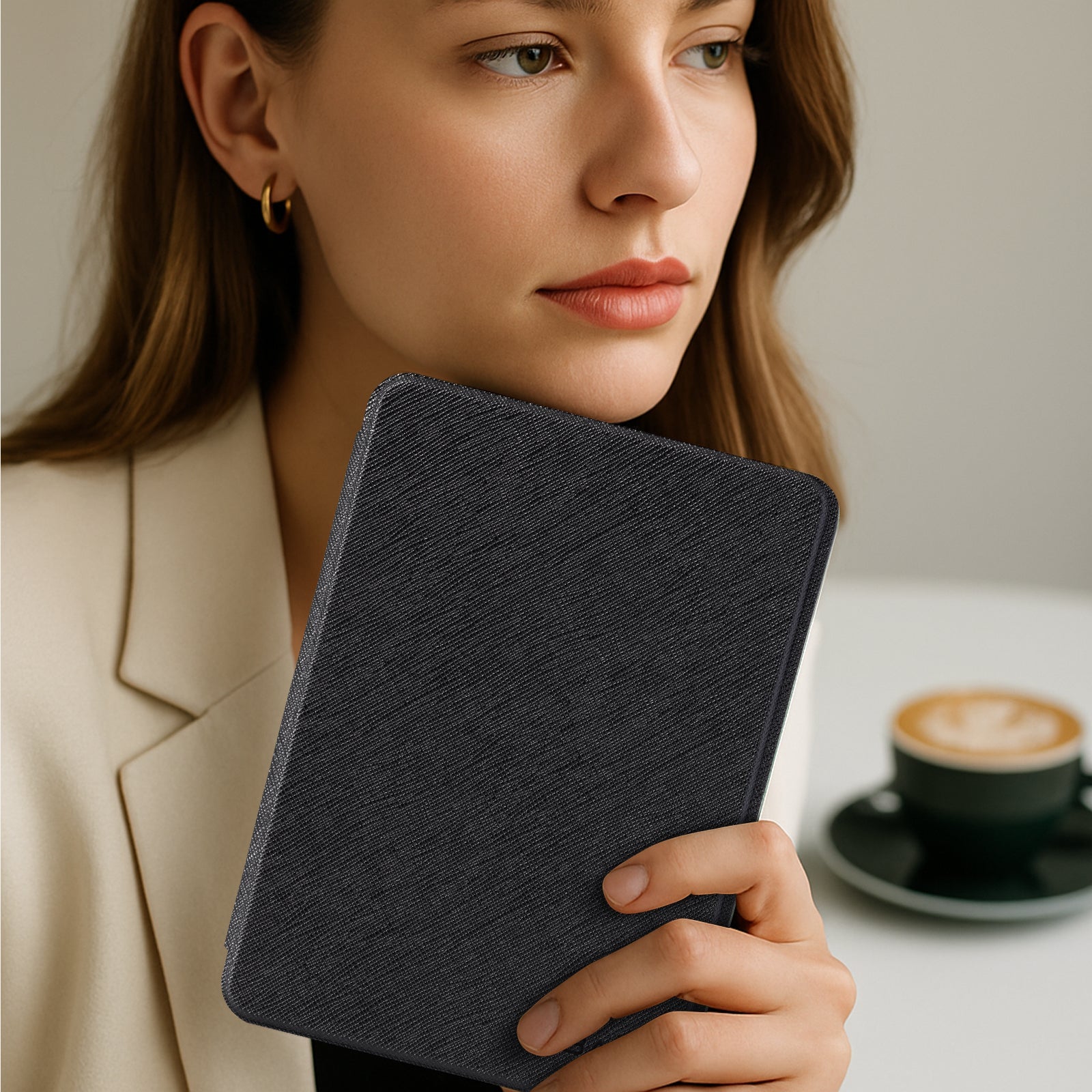 kindle 2022/2024 6 inch basic#Color_Cross Texture Black